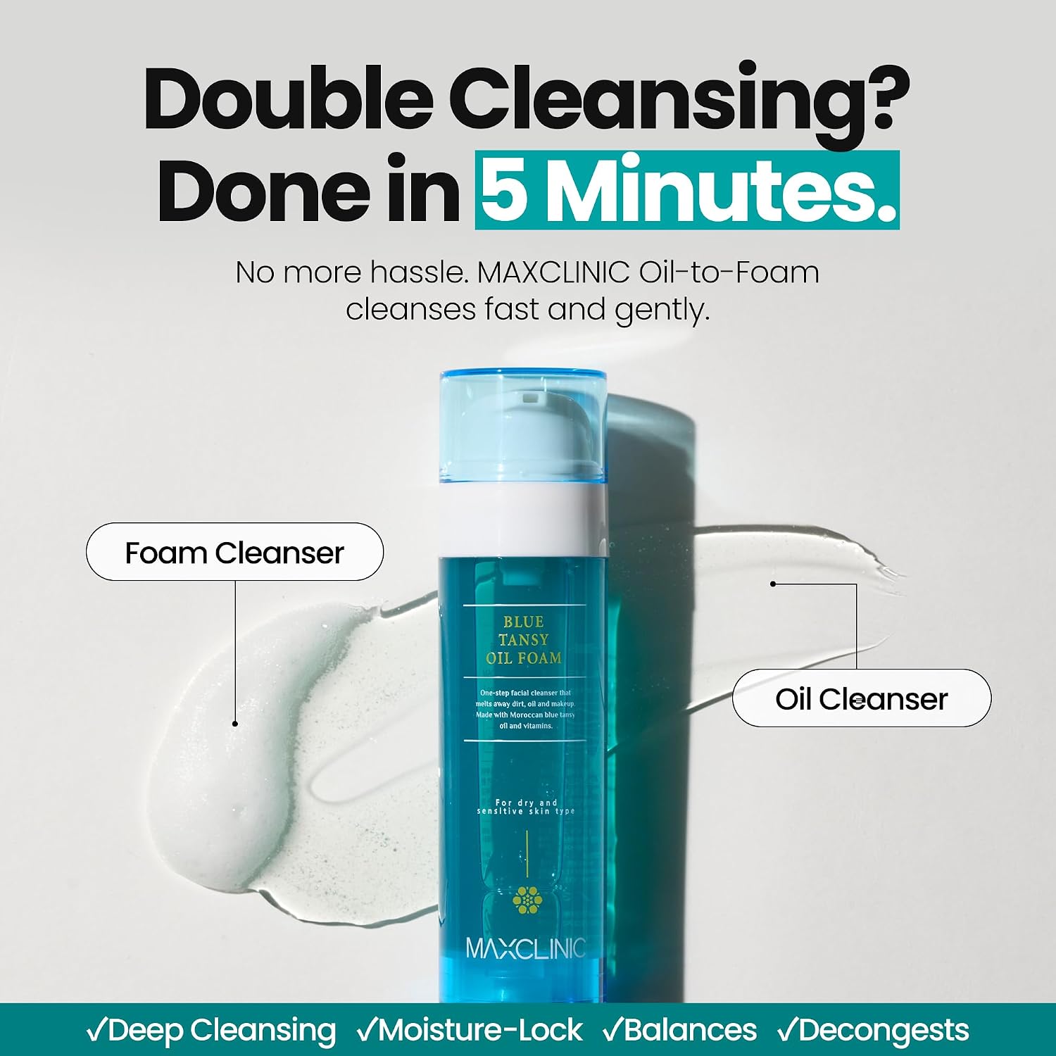 Detalle 2 de MAXCLINIC Blue Tansy Oil to Foam 3.88 fl oz