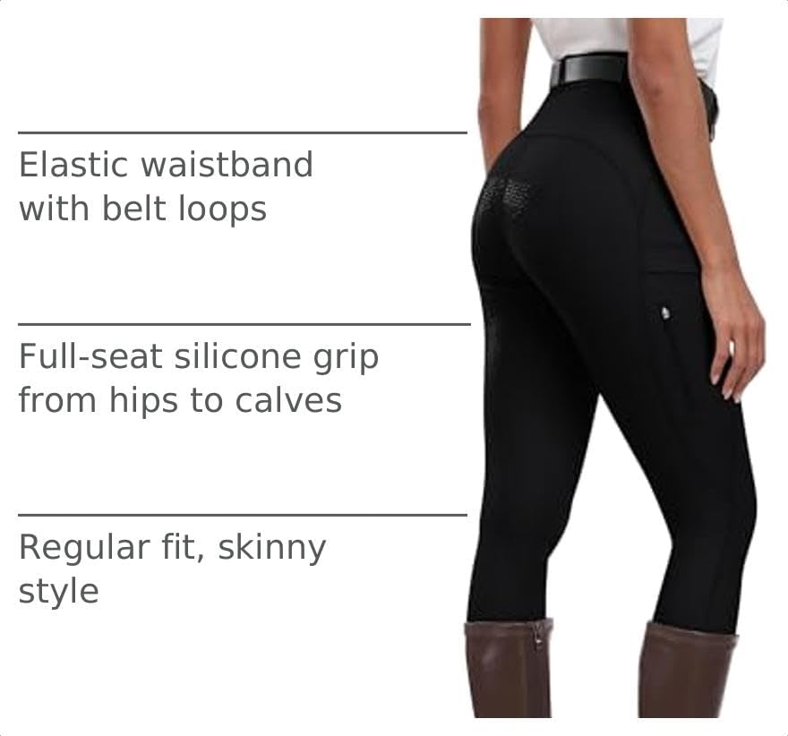Thumbnail 3 de MoFiz Women’s Silicone Full Seat Horse Riding Pants with Zip Pockets