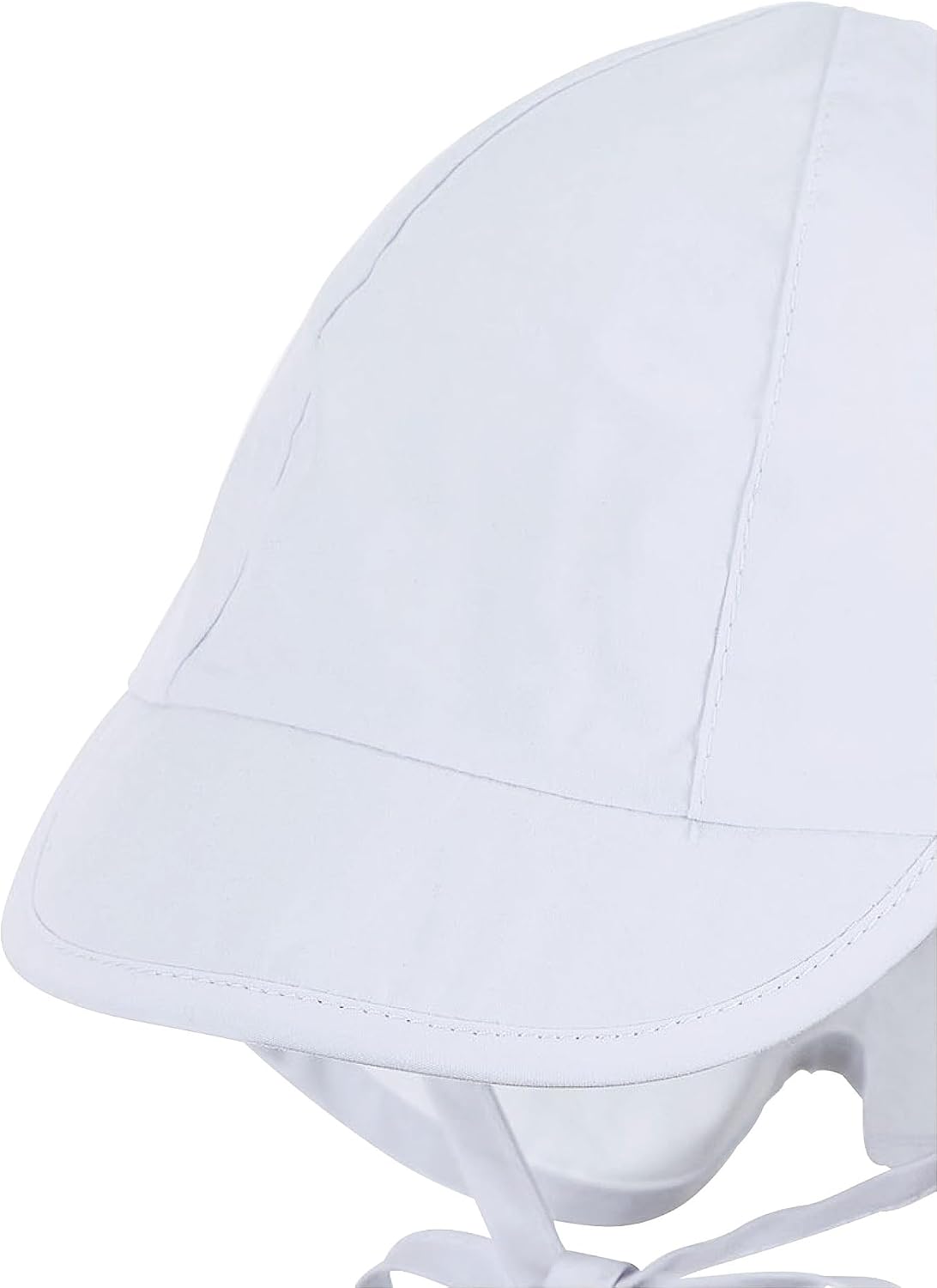 Detalle de Sterntaler Schirmmütze mit Nackenschutz – Unisex, 9–12 Monate, Größe 47, Weiß