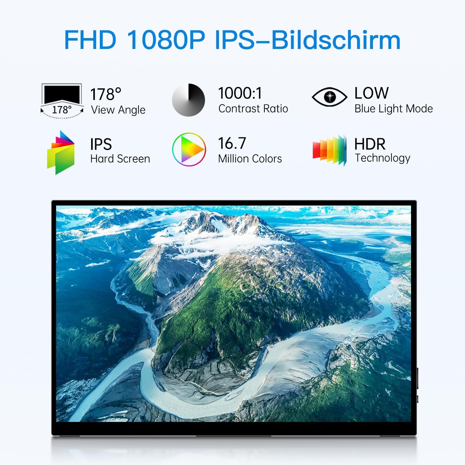 Detalle 2 de CAPERAVE 15,6 Zoll Tragbarer Touchmonitor