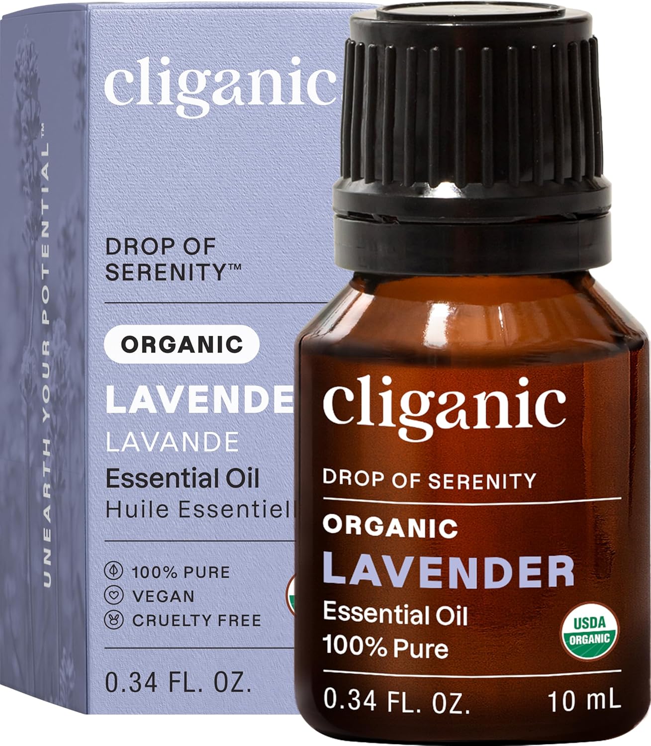Detalle de Cliganic Organic Lavender Essential Oil 100 mL