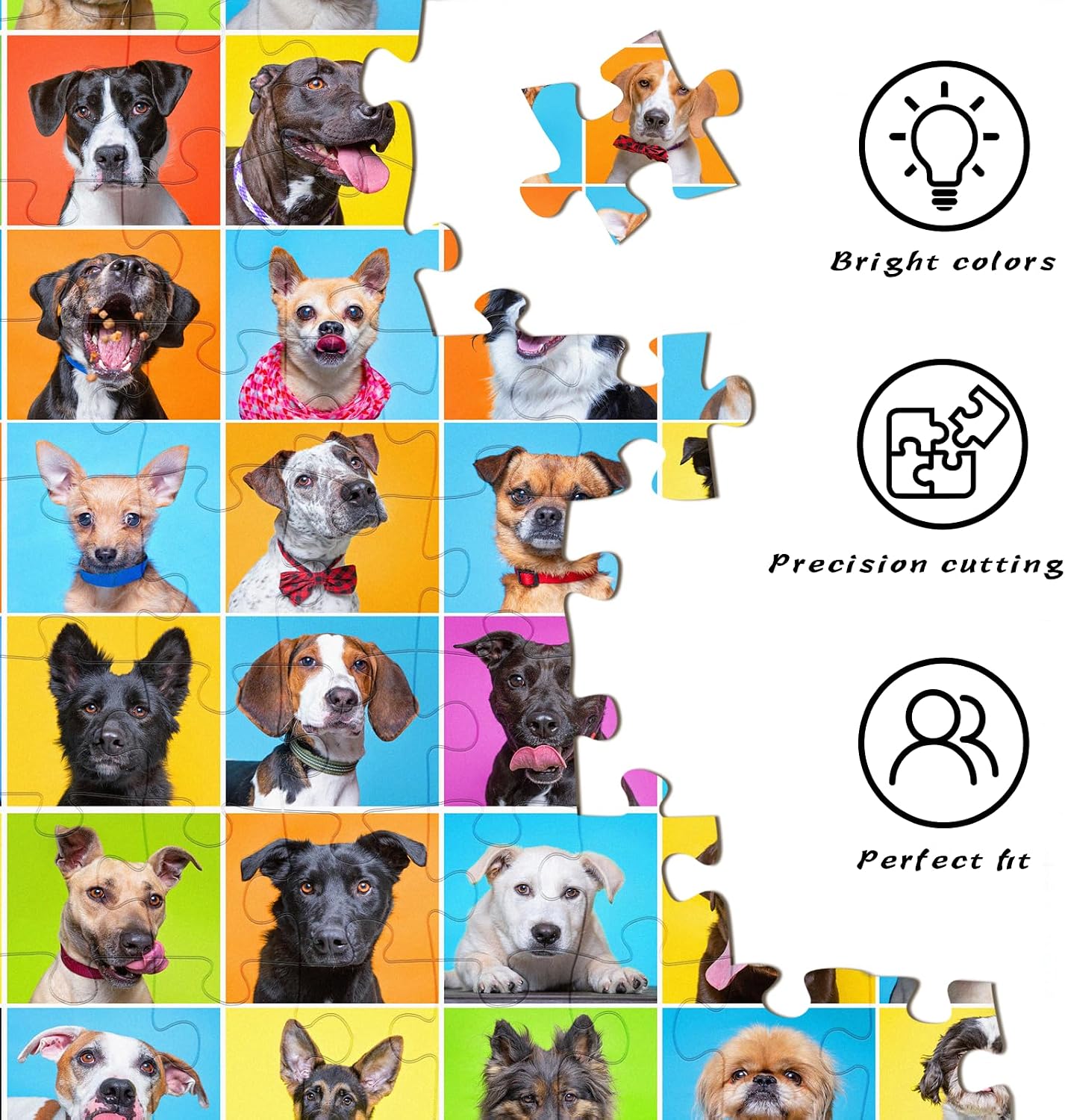 Thumbnail 5 de HUADADA Jigsaw Puzzles Dog Photo Studio – 1000 Piece Puzzle for Adults