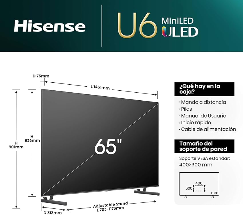 Thumbnail 5 de Hisense 75E8Q Mini LED 75", 144 Hz, Dolby Atmos