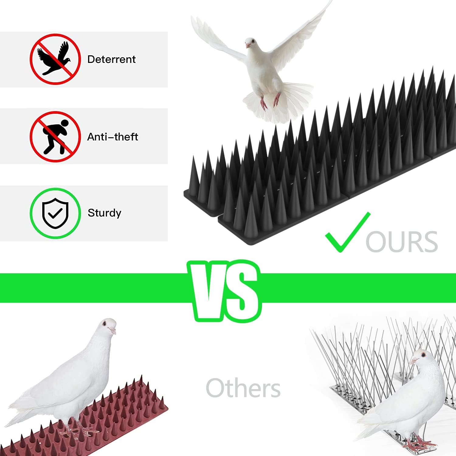 Detalle de Dissuasori per Piccioni Plastica 5,7 m 🐦