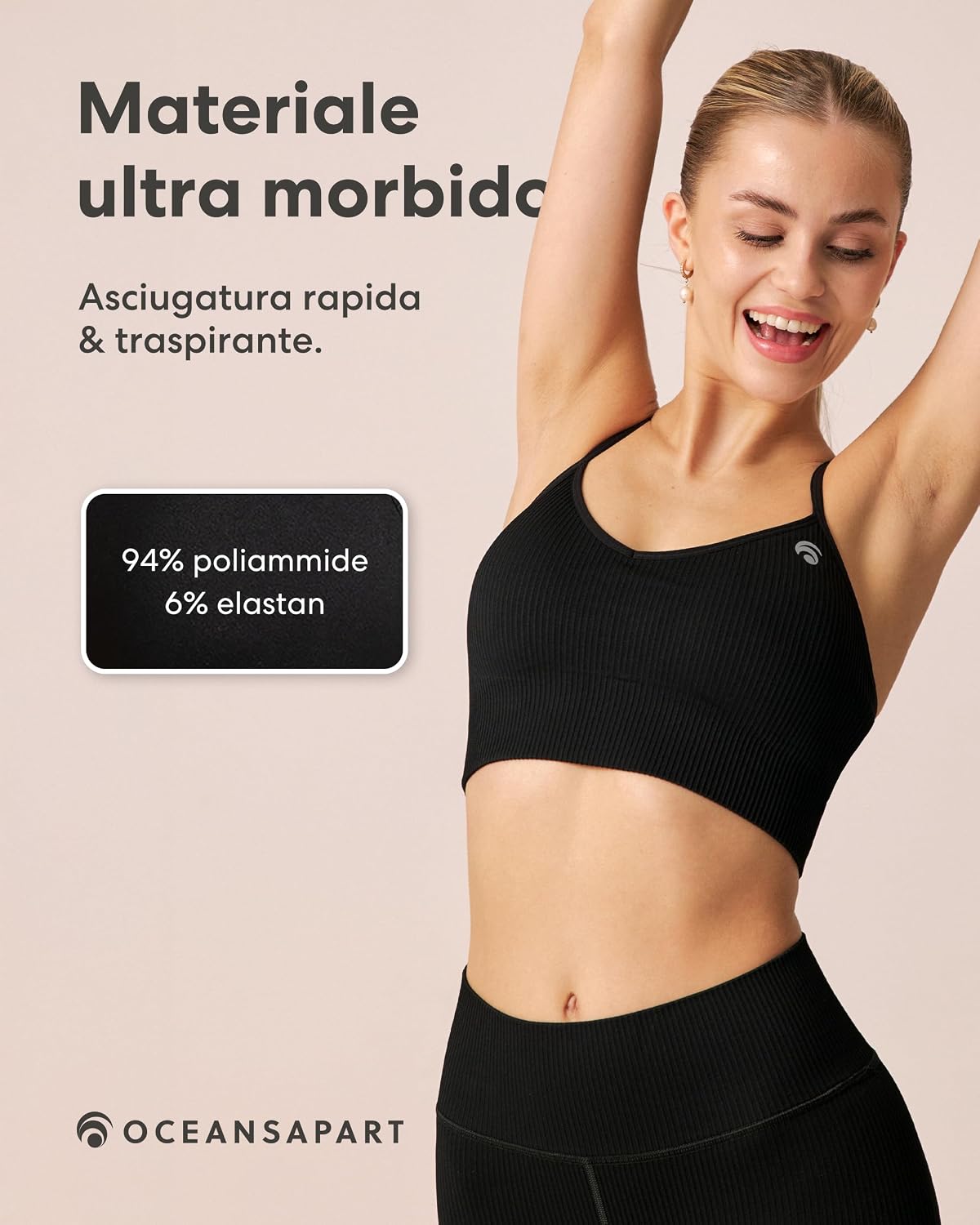 Thumbnail 4 de OCEANSAPART Maya Bra reggiseno sportivo senza cuciture