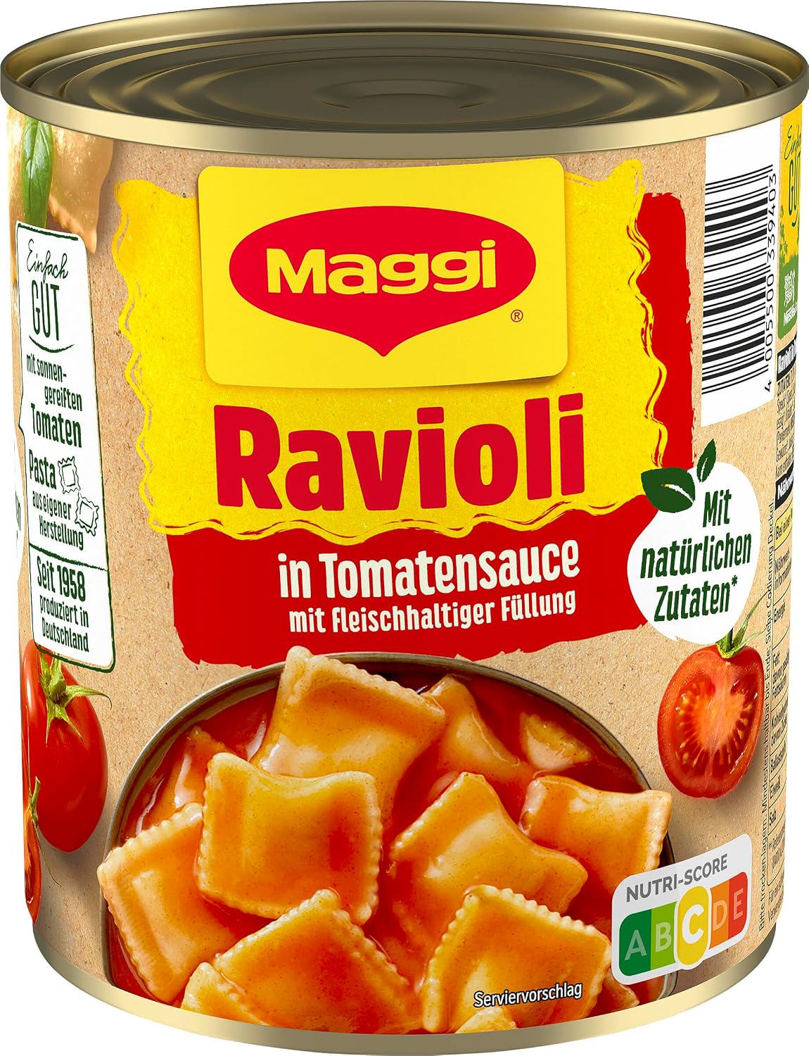 Thumbnail 2 de MAGGI Ravioli in Tomatensauce – Fertiggericht für Camping, 6 x 800 g