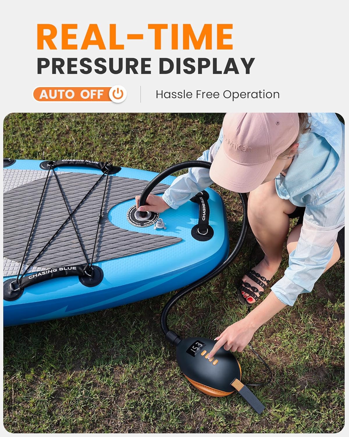 Thumbnail 4 de OutdoorMaster 20PSI Electric SUP Pump — The Dolphin: Auto‑Off, 12V Car Connector