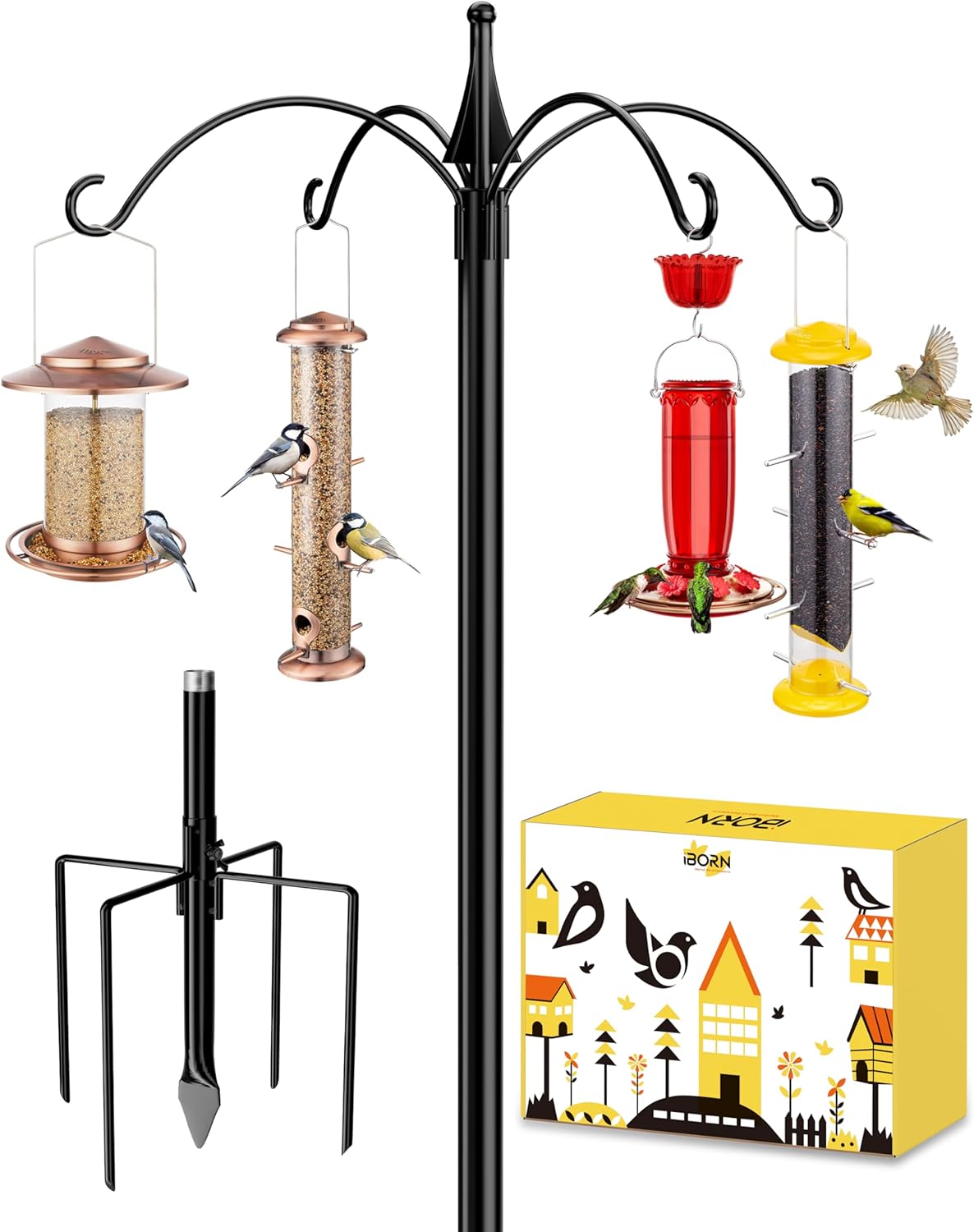 Bird feeding station stand 87 inch