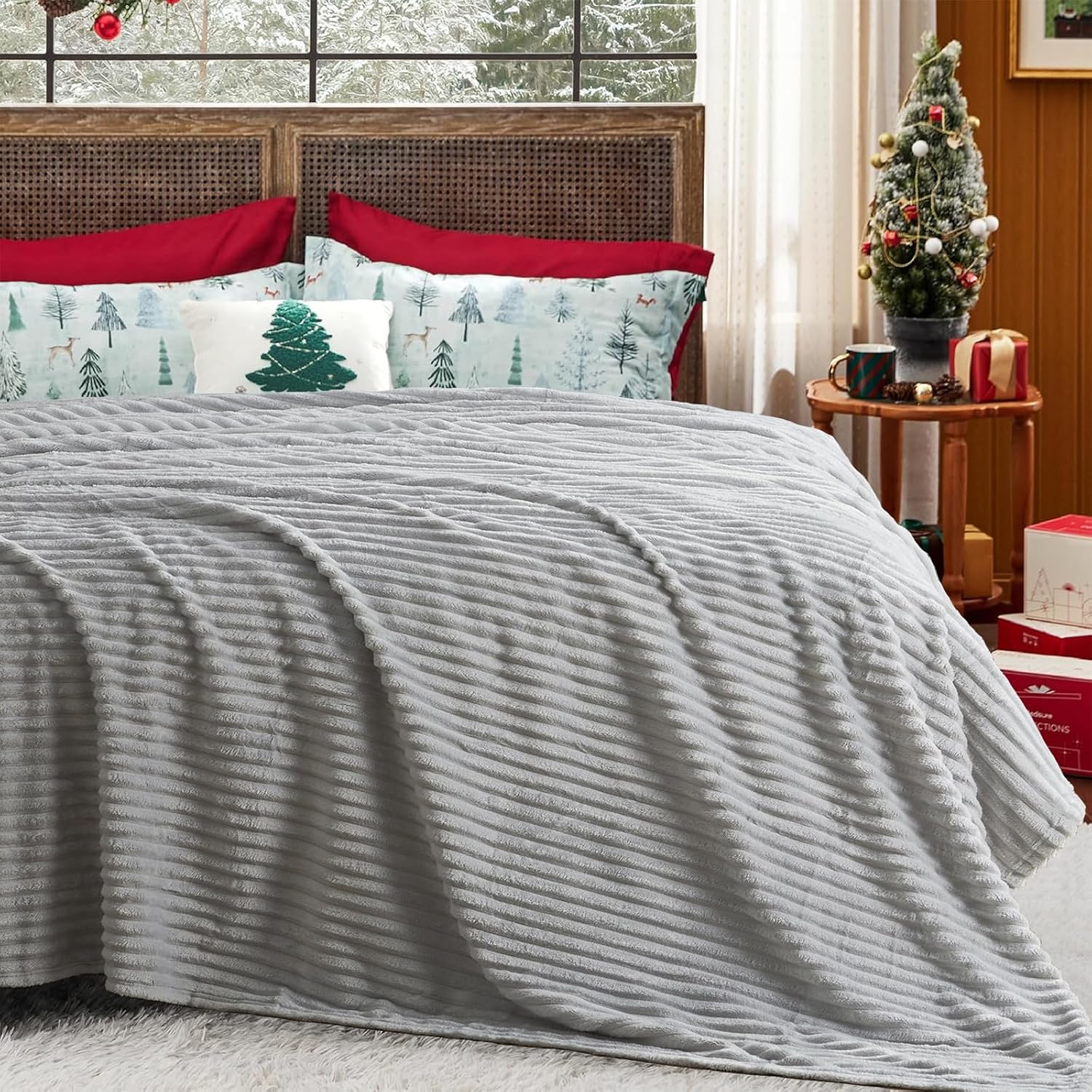 Thumbnail 6 de QOFLY Kuscheldecke Flanell 200 x 230 cm