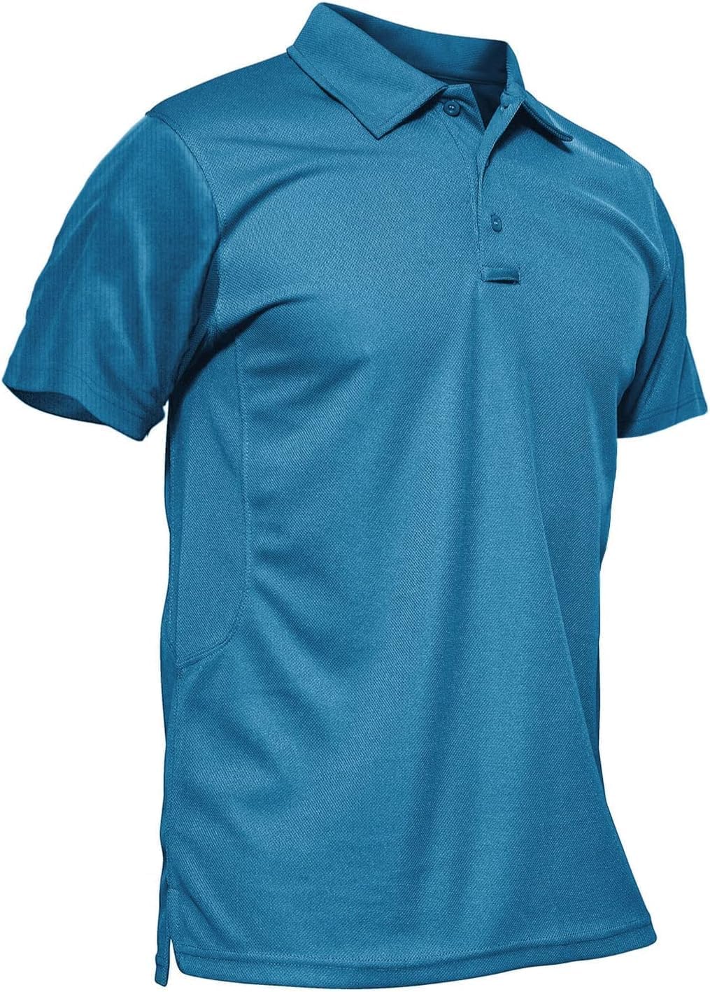 Detalle de KEFITEVD Polo Shirt da Uomo a Maniche Corte per Golf – Flex e Comfort Traspirante