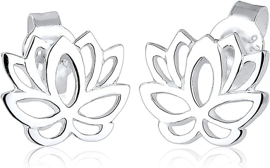 Detalle de Elli Ohrringe Lotusblume 925 Sterling Silber