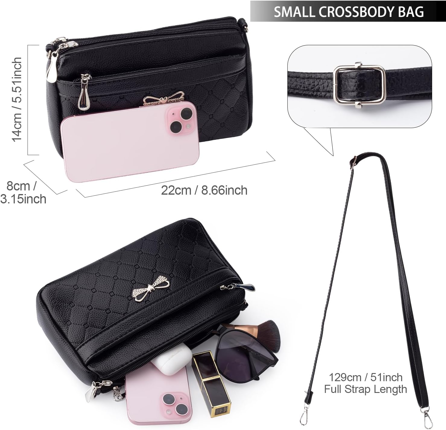Detalle 2 de FULEI Women Handbag 22cm crossbody