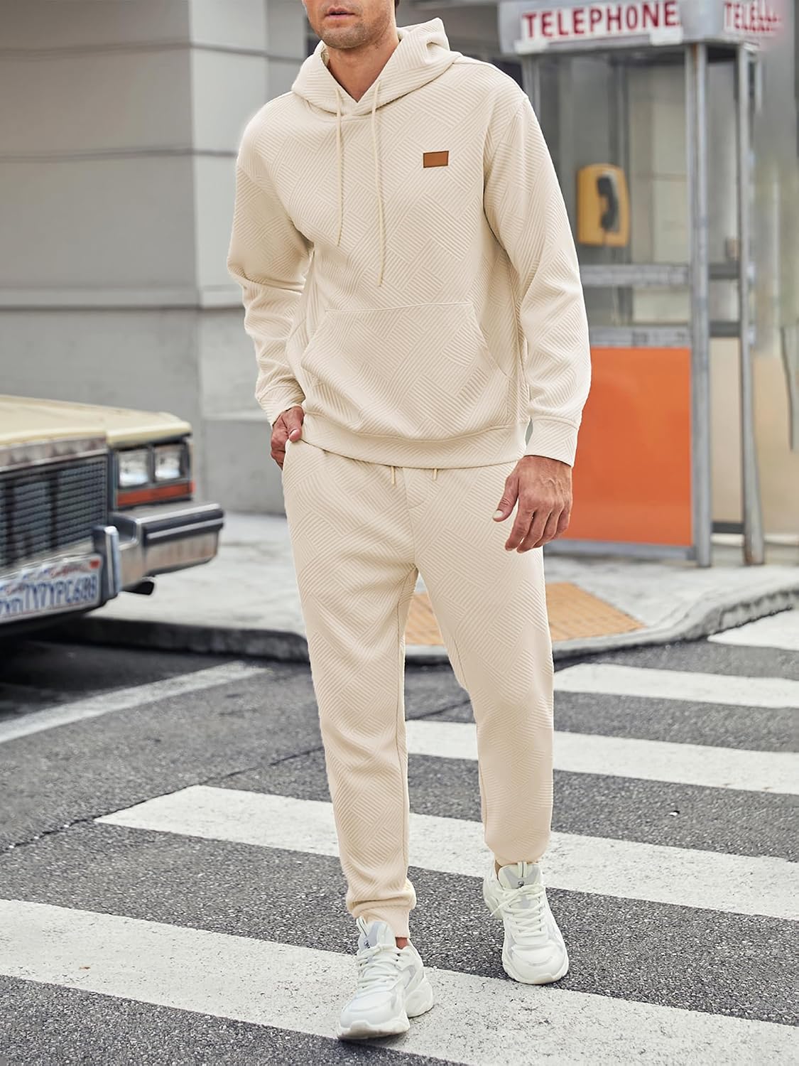 Detalle 2 de Elegancity Jogginganzug Set Herren mit Kapuze