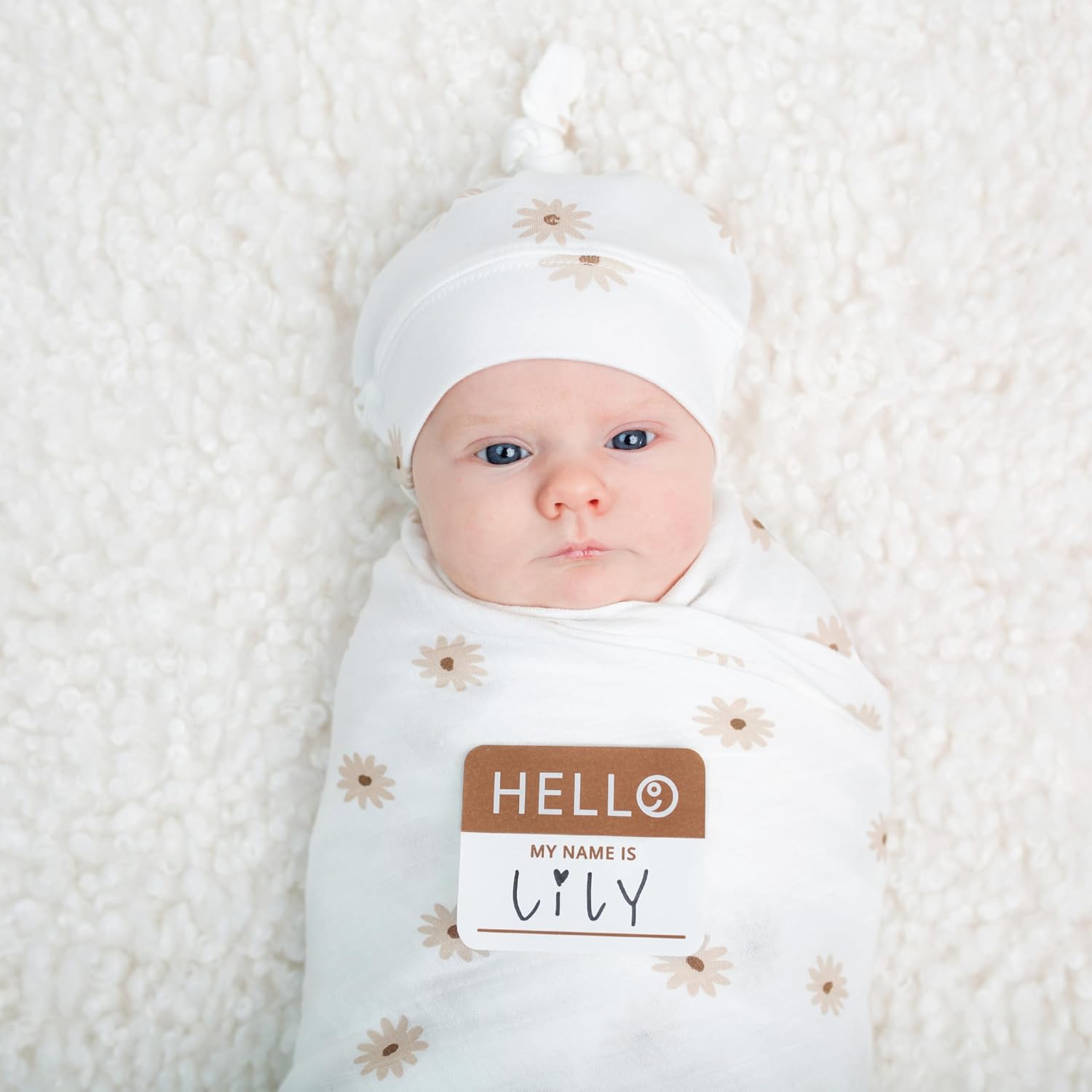 Detalle 2 de Lulujo Baby Swaddle Set, 47 in x 47 in