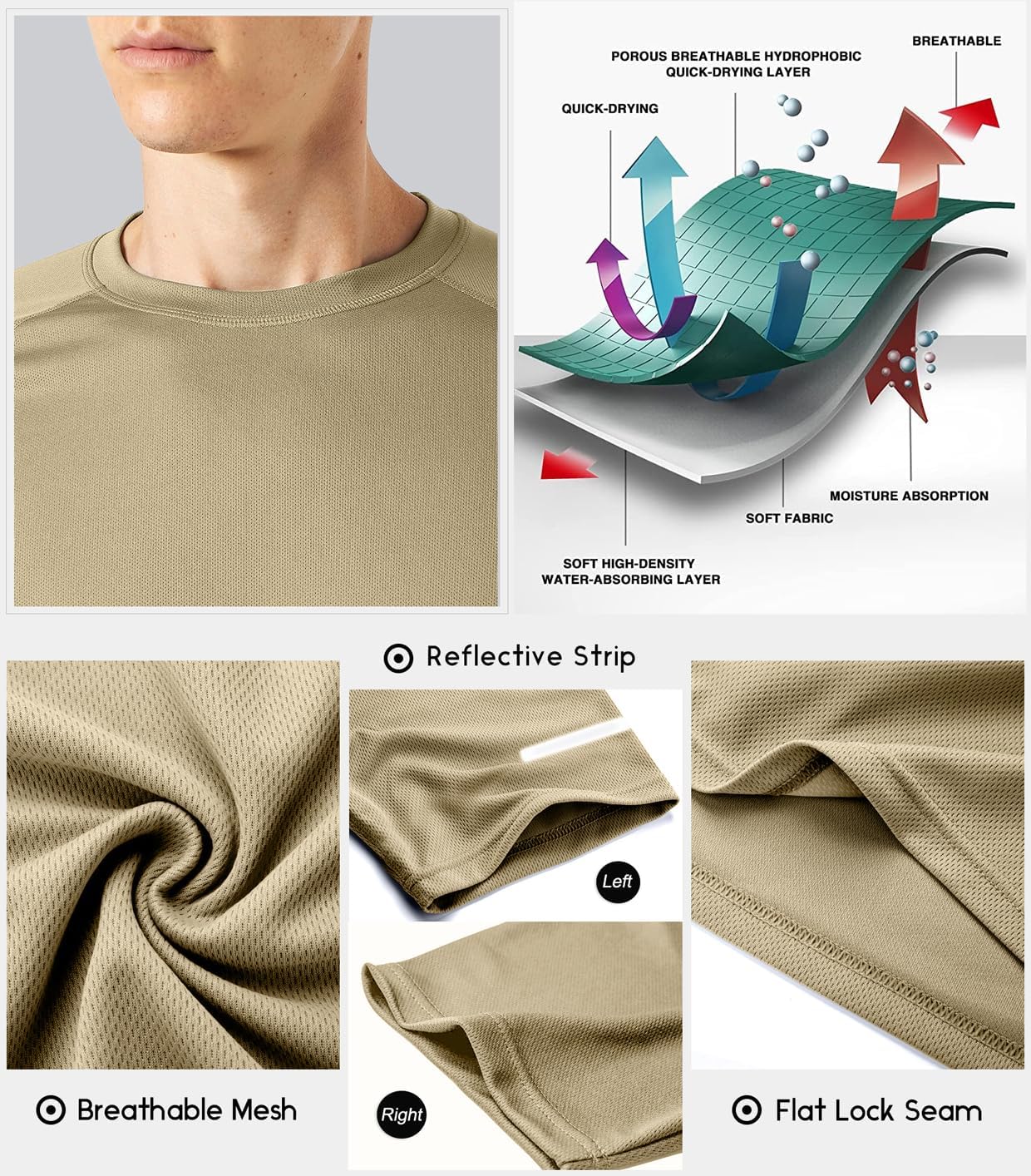 Thumbnail 5 de Boyzn Sport T-Shirts Herren – atmungsaktives Funktionsshirt aus Mesh mit 4-Wege-Stretch (1, 3, 5 oder 7er Pack)