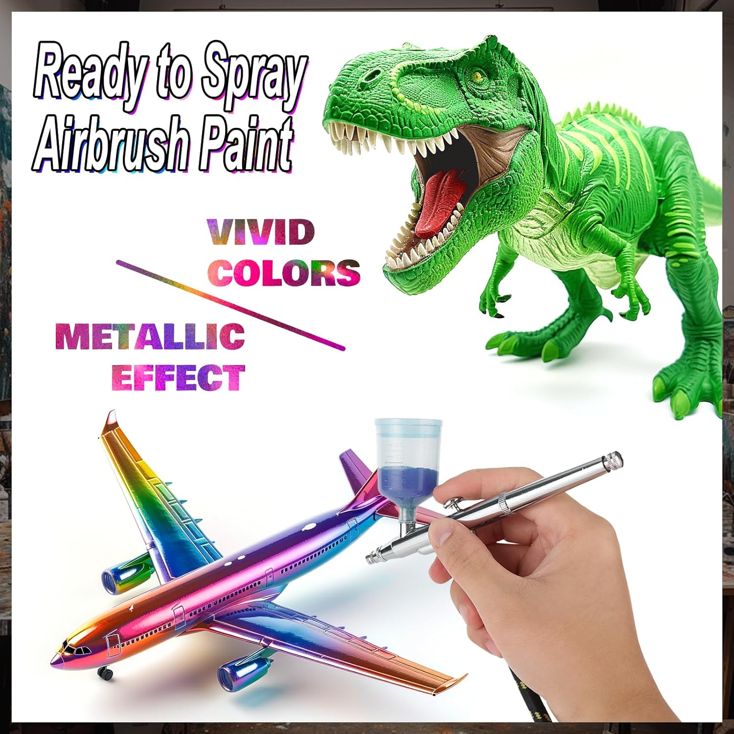 Thumbnail 3 de FansArriche Peinture Aérographe 34 couleurs 🎨