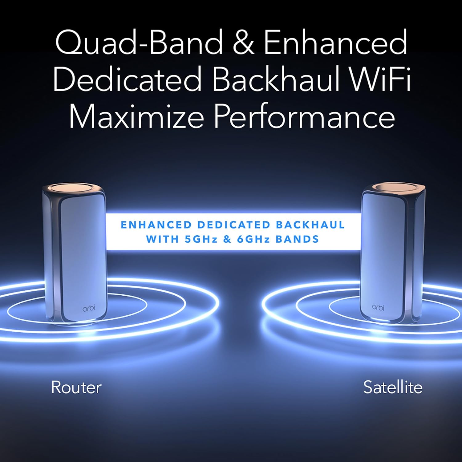 Detalle 2 de NETGEAR Orbi 970 Series WiFi 7 Mesh 27Gbps