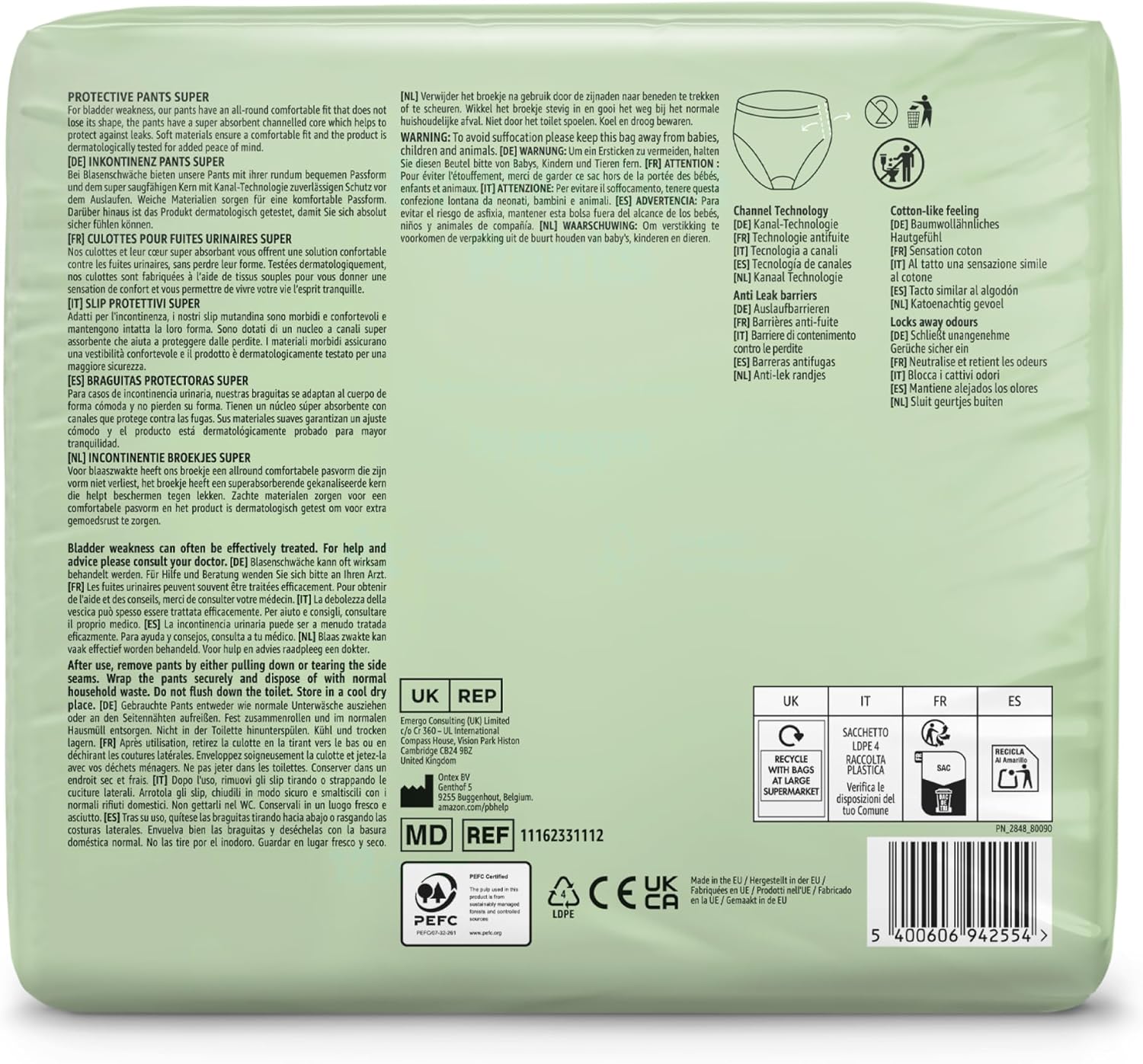 Thumbnail 4 de by Amazon Unisex Super Pants Large – 48 Count (4 Packs of 12)