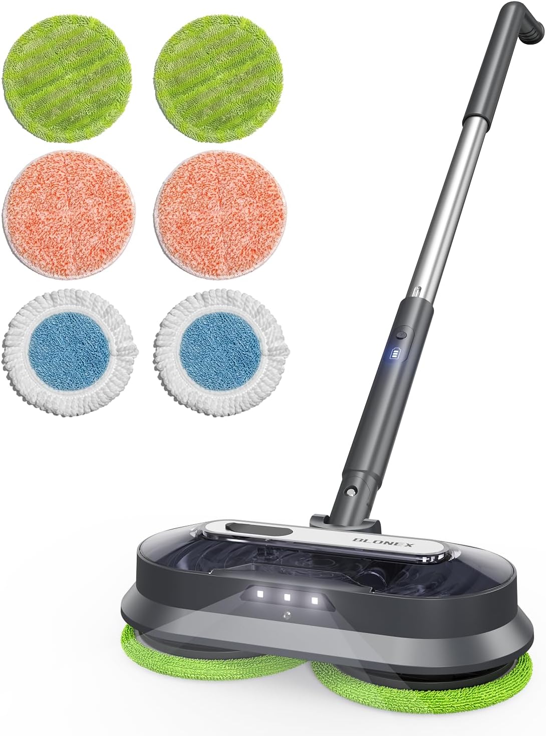 Detalle de BLONEX Cordless Electric Mop, 250 mL Tank