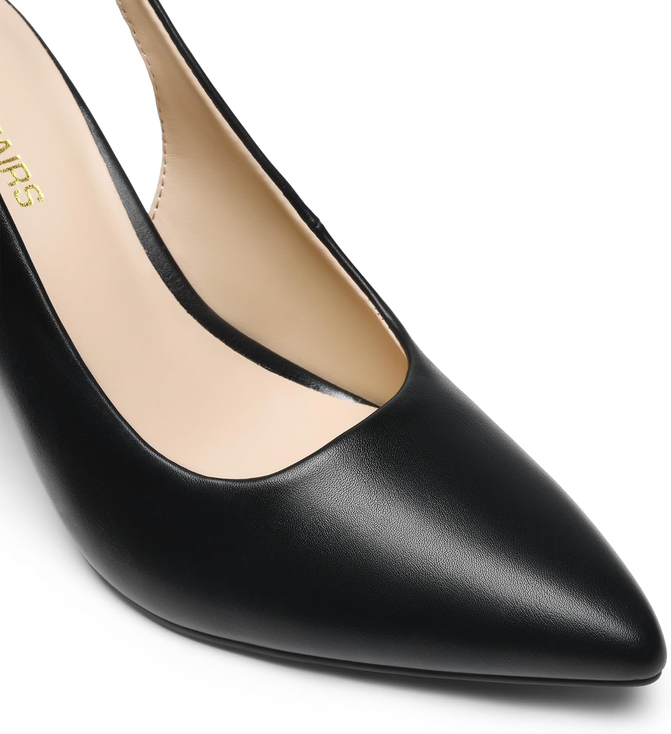 Detalle 2 de DREAM PAIRS Scarpe da donna con tacco slingback: punta affilata e tacco a blocco