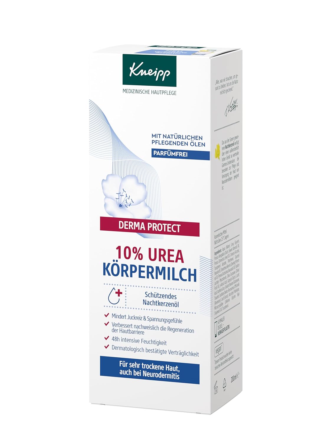 Thumbnail 1 de Kneipp DERMA PROTECT 10% Urea Körpermilch parfümfrei (200 ml) – medizinische Hautpflege für sehr trockene Haut