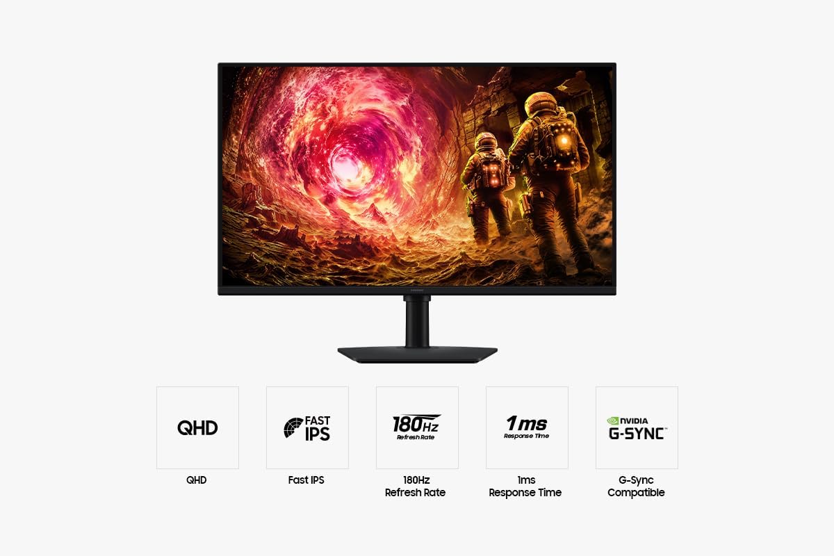 Detalle de Samsung Odyssey LS32FG502EUXXU 32" QHD Gaming Monitor