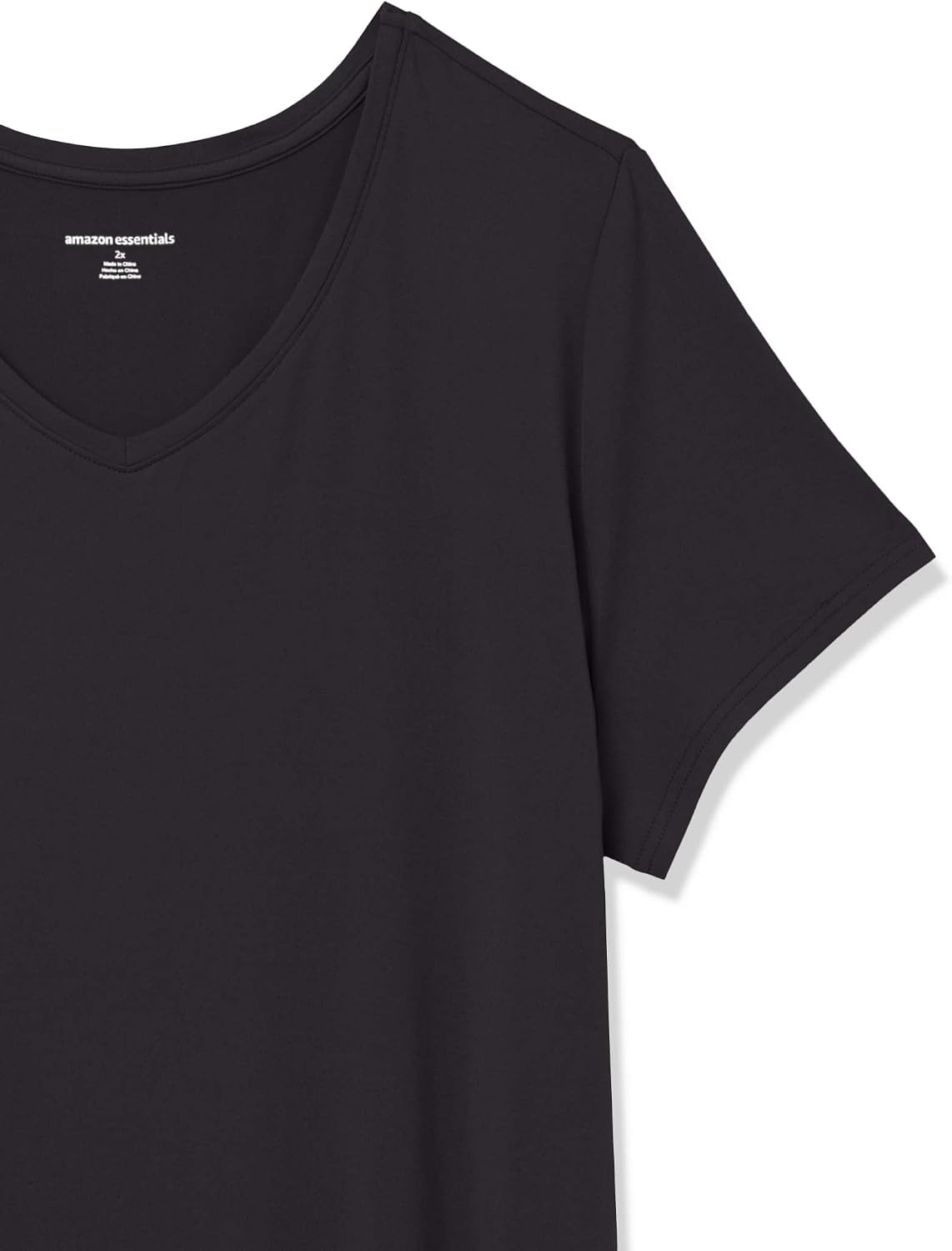Detalle de Amazon Essentials Women’s Tech Stretch Short-Sleeve V-Neck T-Shirt (Discontinued Colours, Multipacks)