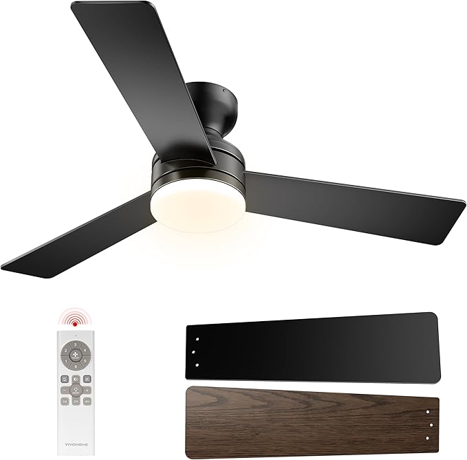 Detalle de VIVOHOME Ventilador de Techo 107cm con Luces y Mando 🌬