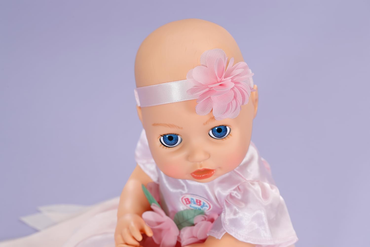 Detalle de BABY born Flower Fairy Outfit for 43 cm Dolls, Pink Dress and Headband