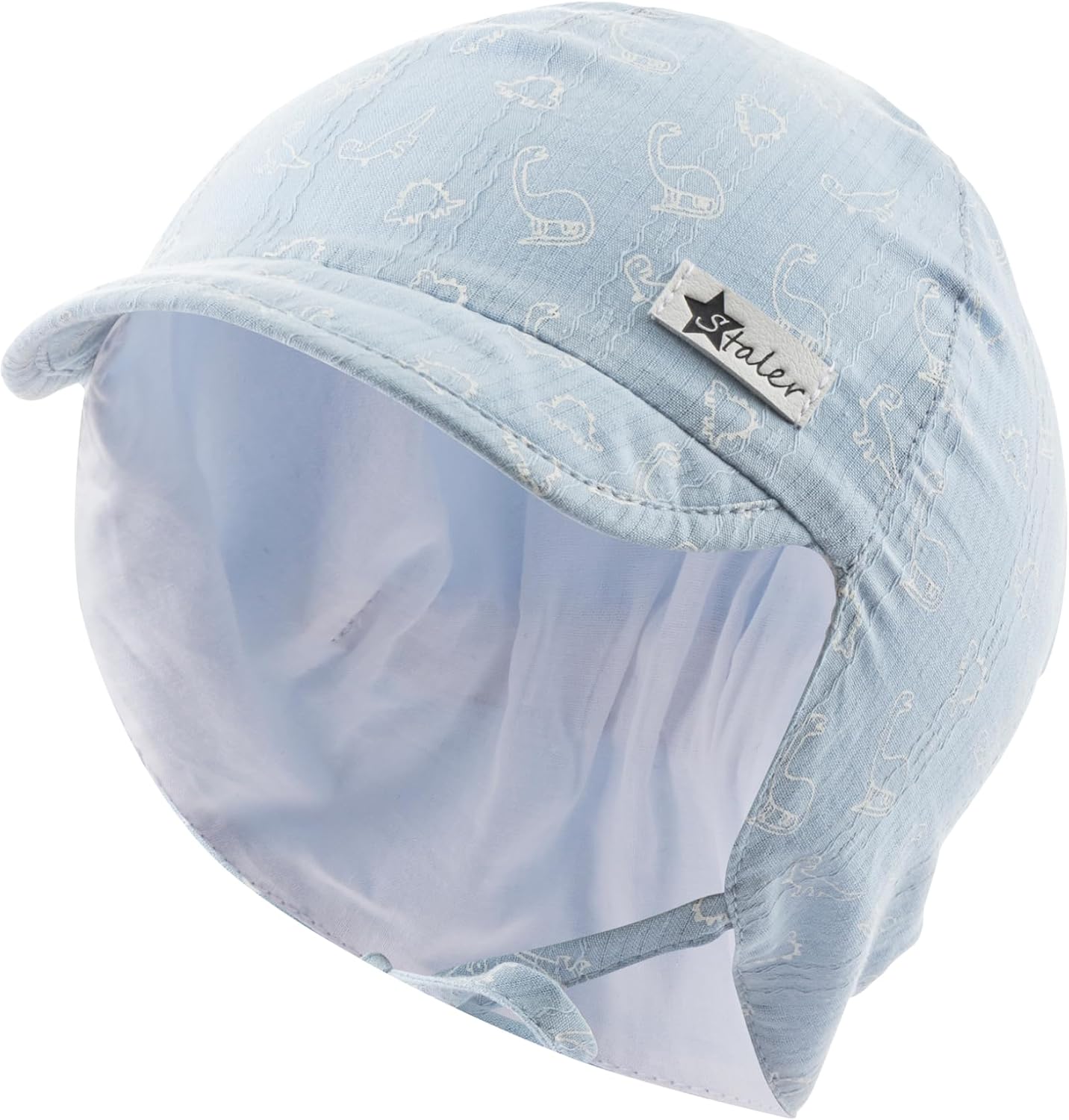 Thumbnail 6 de Sterntaler Schirmmütze Nacken Saurier – Jungen Mütze aus Baumwolle mit UV-Schutz 30, Ohrenklappen & Bindeband