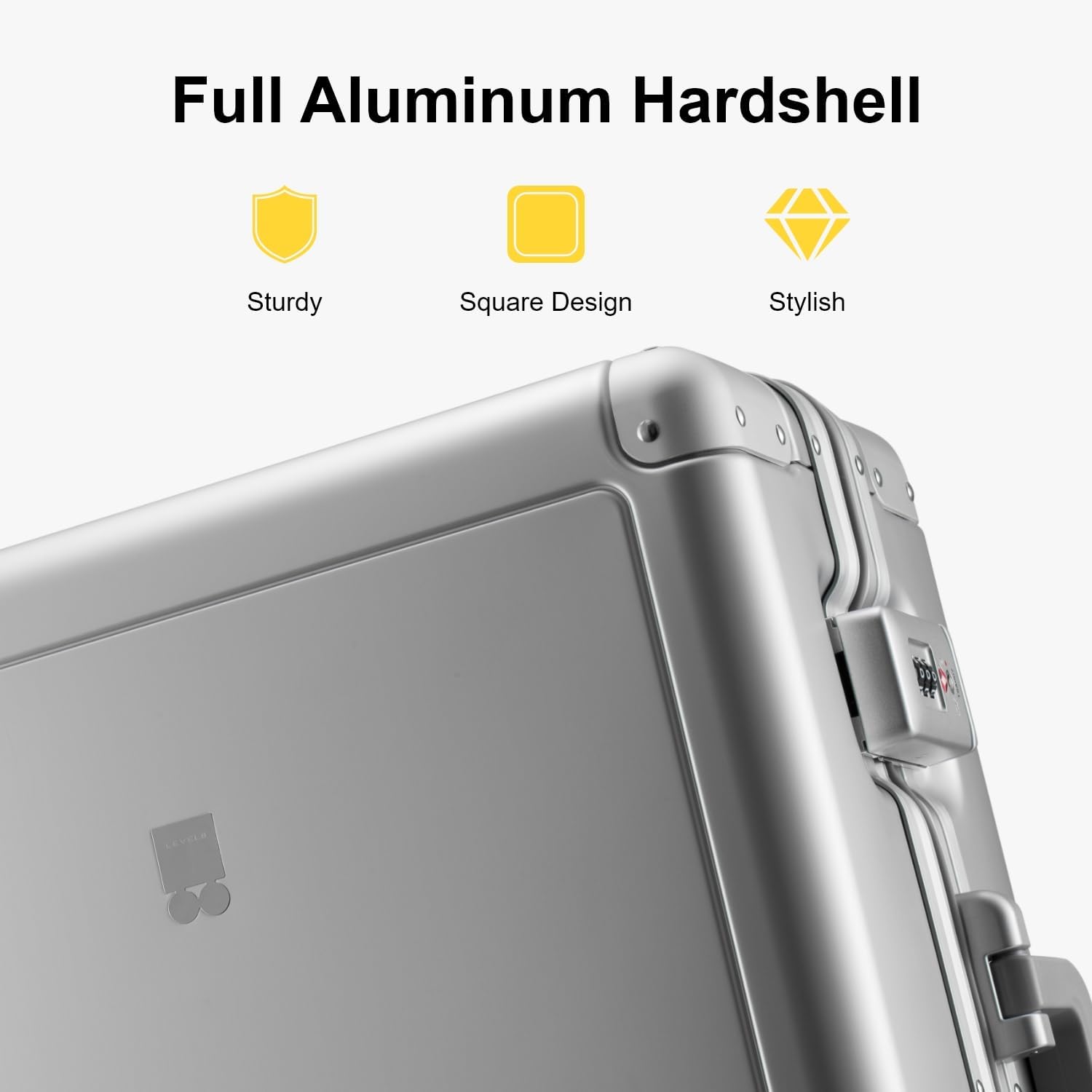 Detalle de LEVEL8 Aluminum Carry‑On 56cm 35.5L
