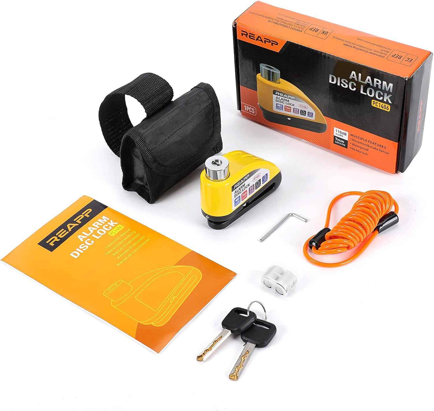 Thumbnail 6 de REAPP Alarm Disc Lock 110 dB Motorbike lock🔒