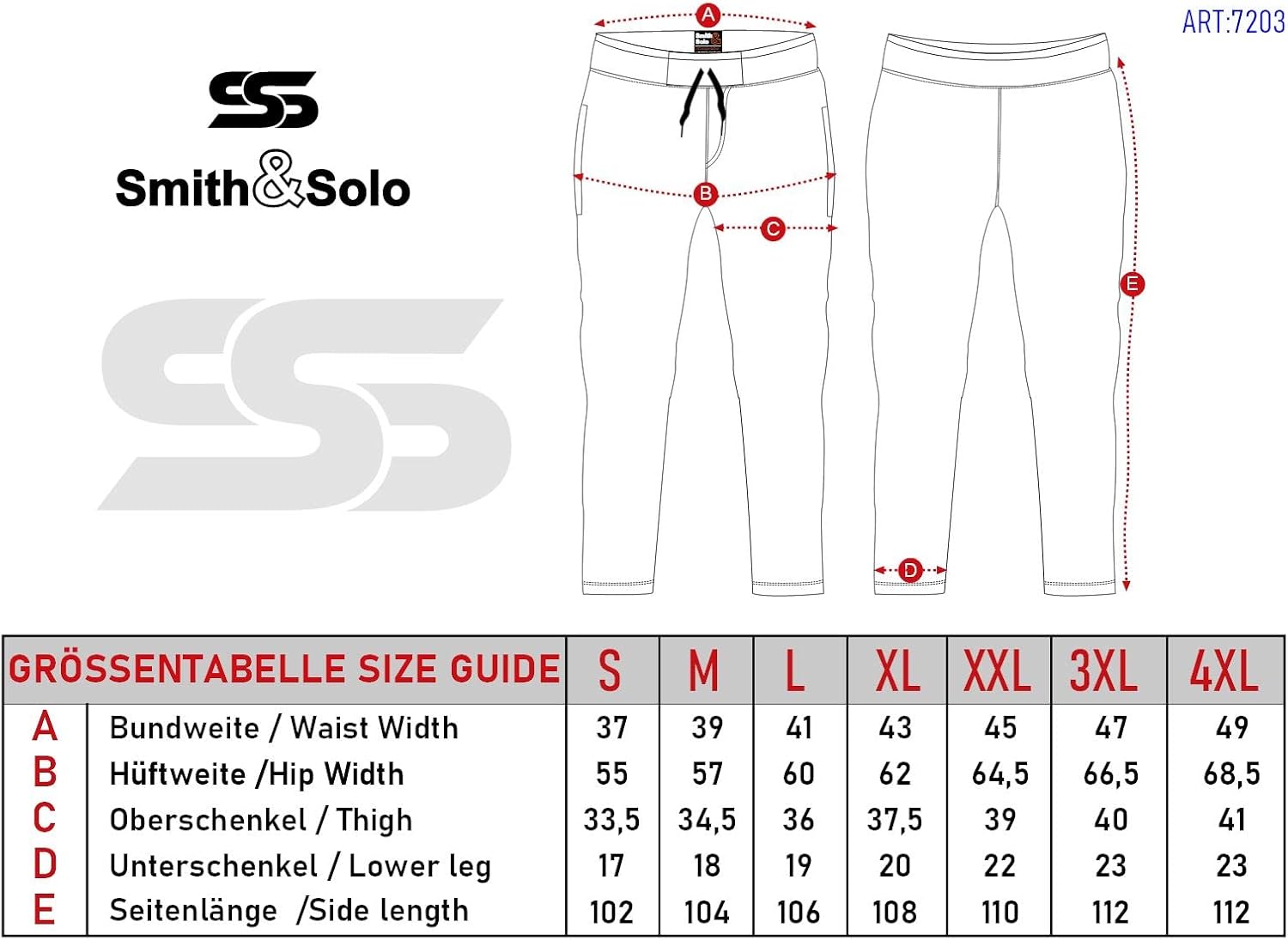 Thumbnail 6 de Smith & Solo joggingbroek voor heren van 70% katoen met twee zijzakken