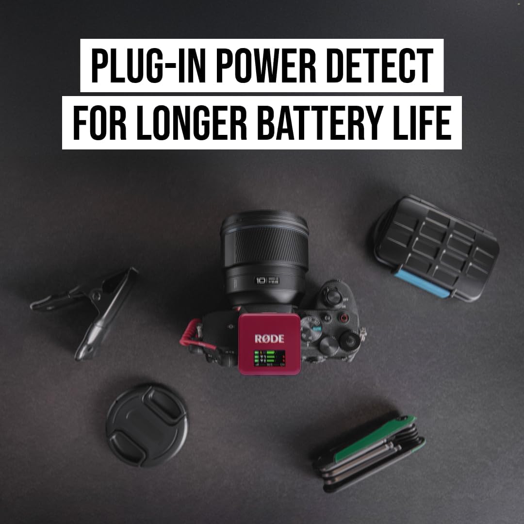 Thumbnail 6 de RØDE Wireless GO Gen 3 (Red): Compact wireless mic system with 32-bit onboard recording