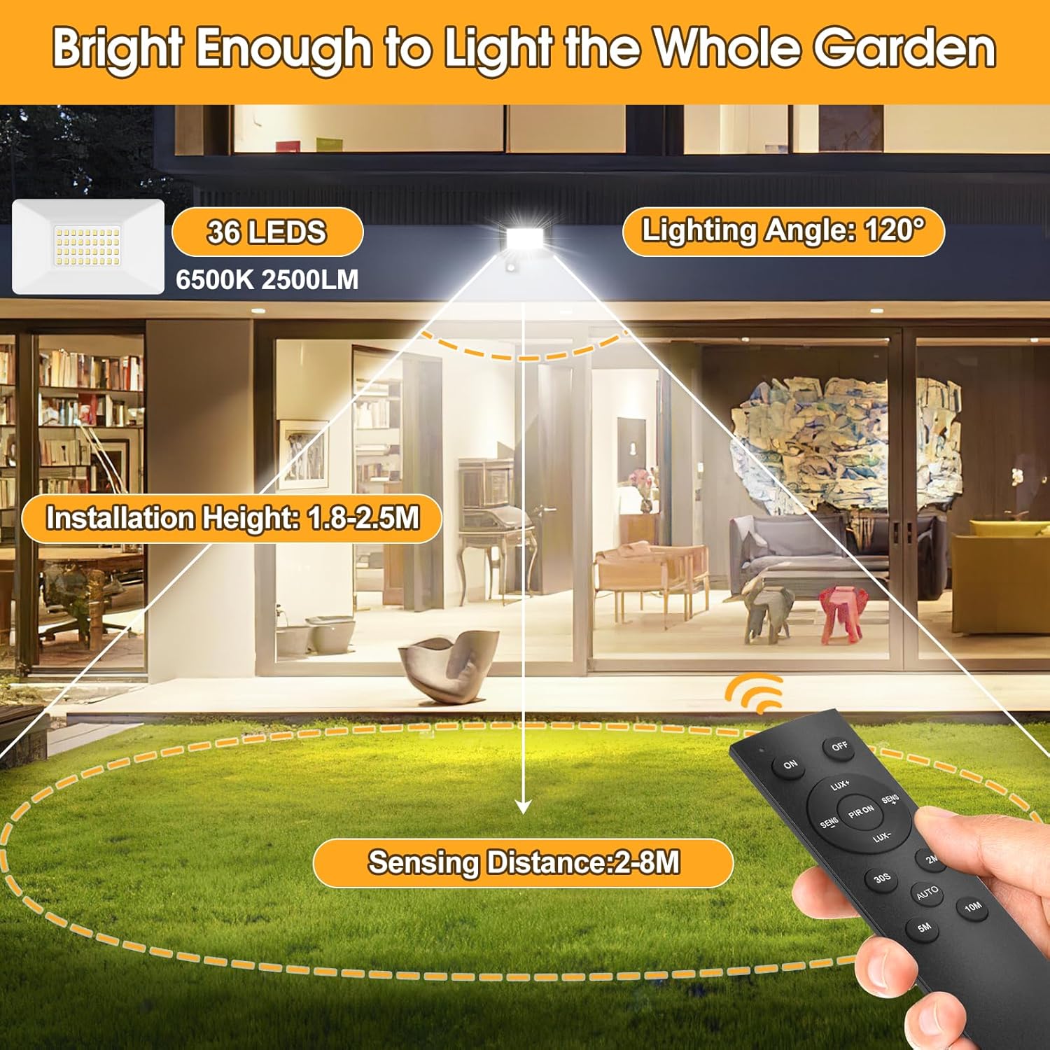 Thumbnail 1 de FGRYB 30W LED Strahler mit Bewegungsmelder