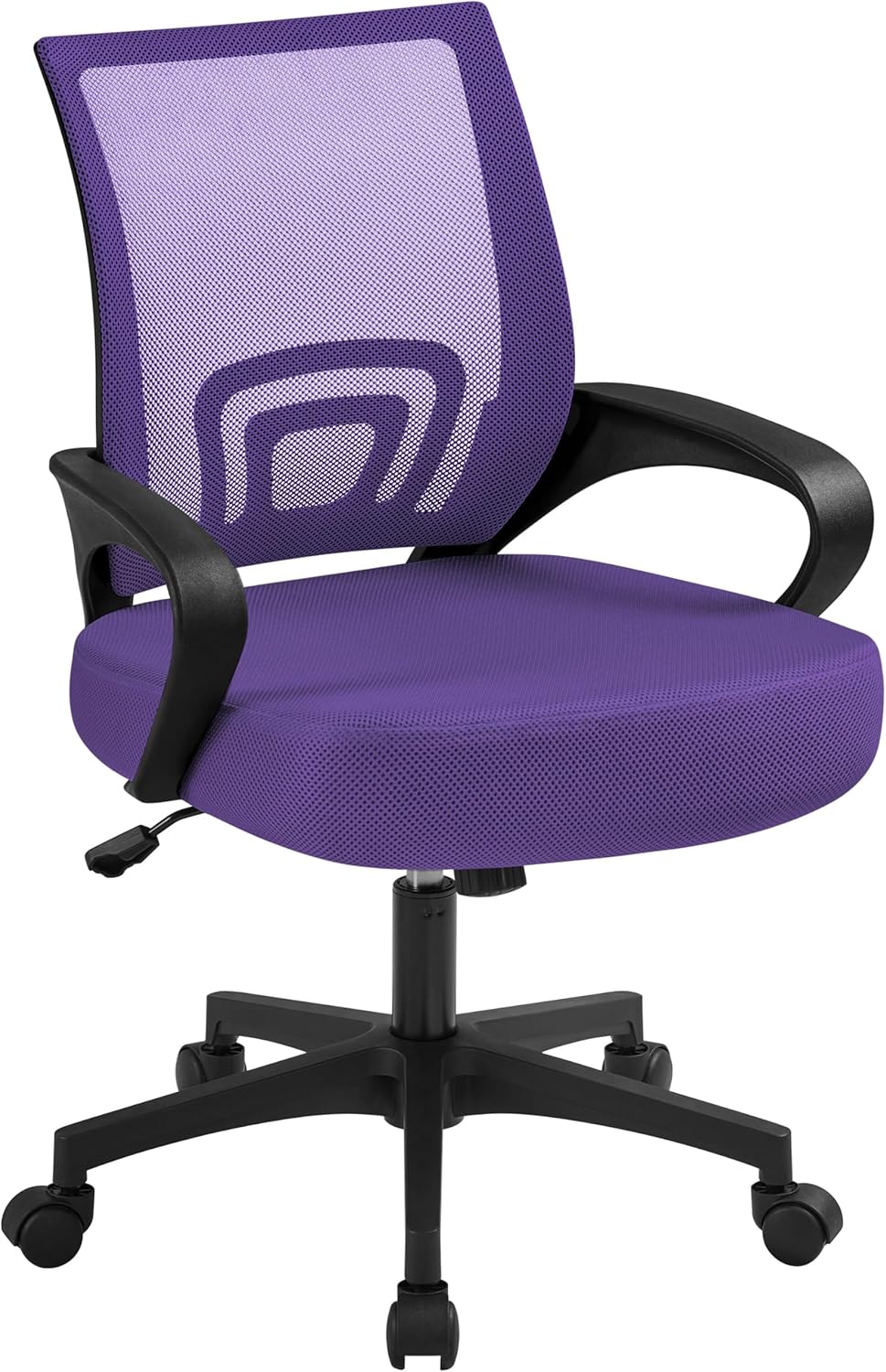 Detalle de Yaheetech Sedia da Ufficio Ergonomica a Rotelle con Schienale in Rete, Braccioli e Altezza Regolabile – Viola