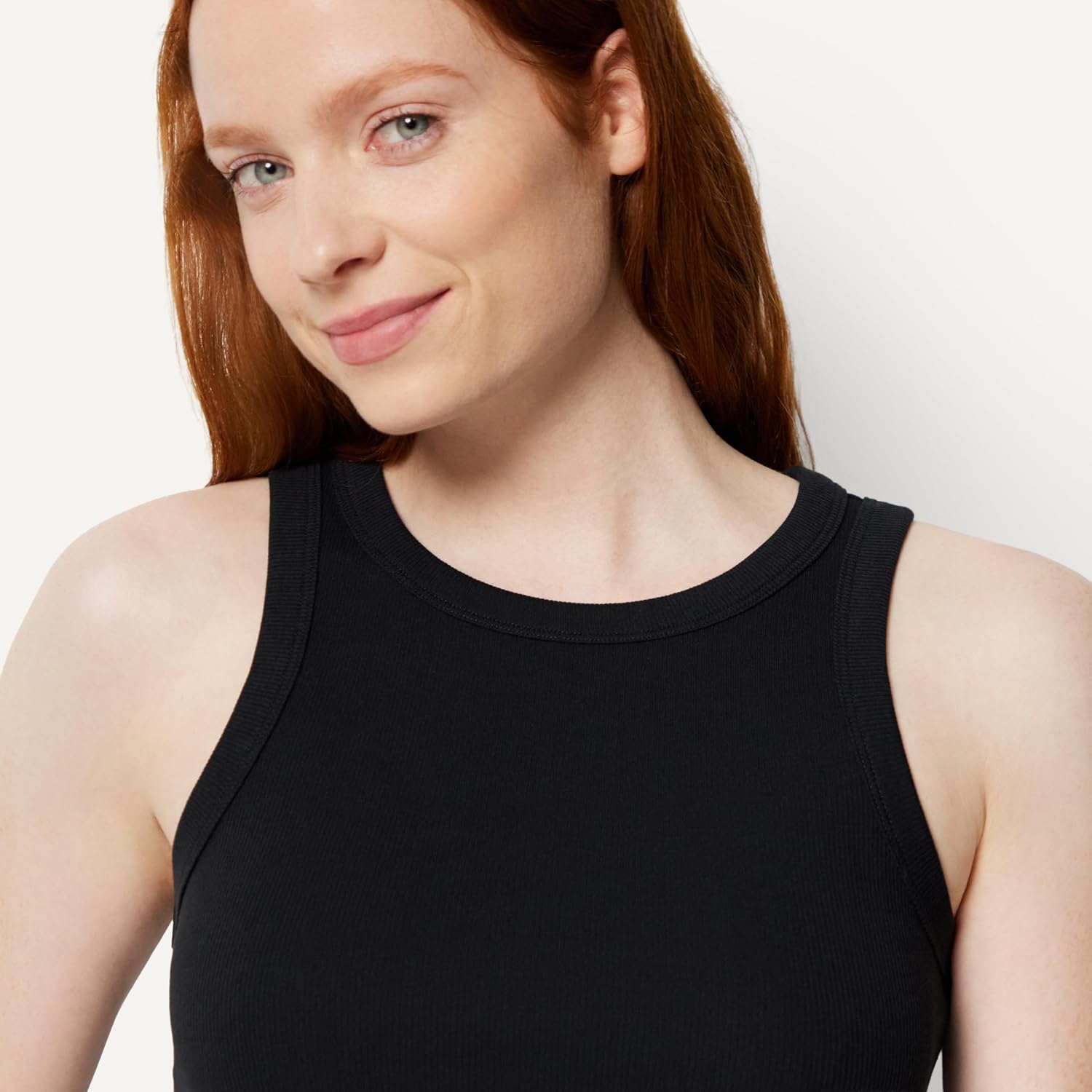 Detalle de Amazon Essentials Damen Slim-Fit Tanktop mit Rippstrick