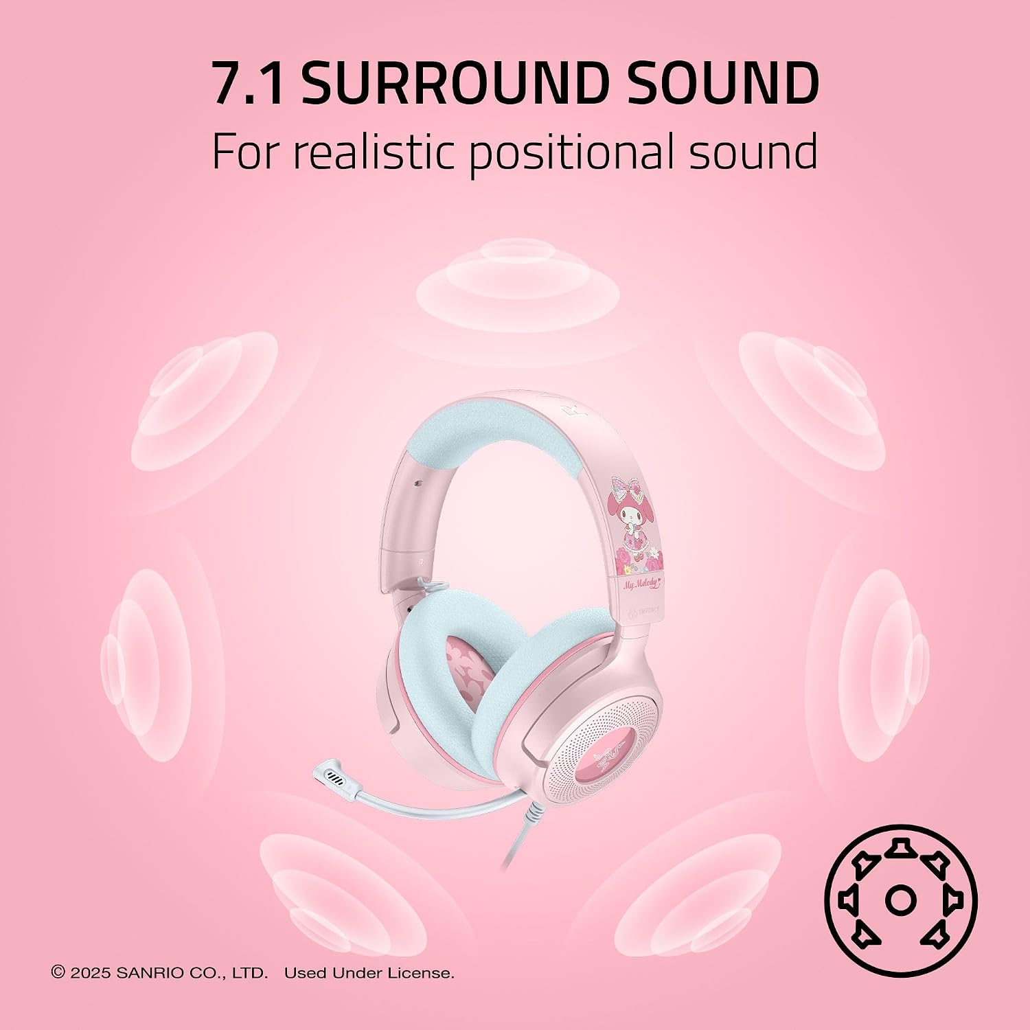 Thumbnail 3 de Razer Kraken V4 X My Melody Edition Wired Gaming Headset