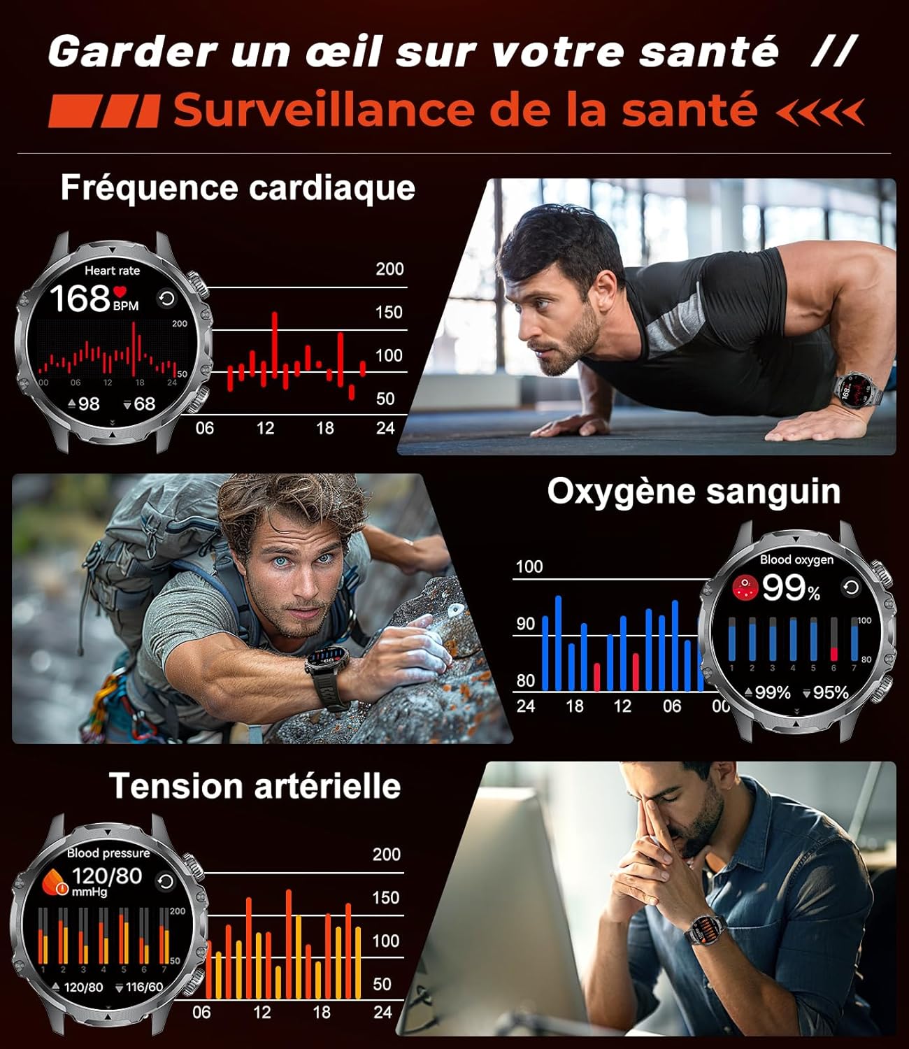 Thumbnail 5 de LIGE FV15 Montre connectée 1,85'' ⌚