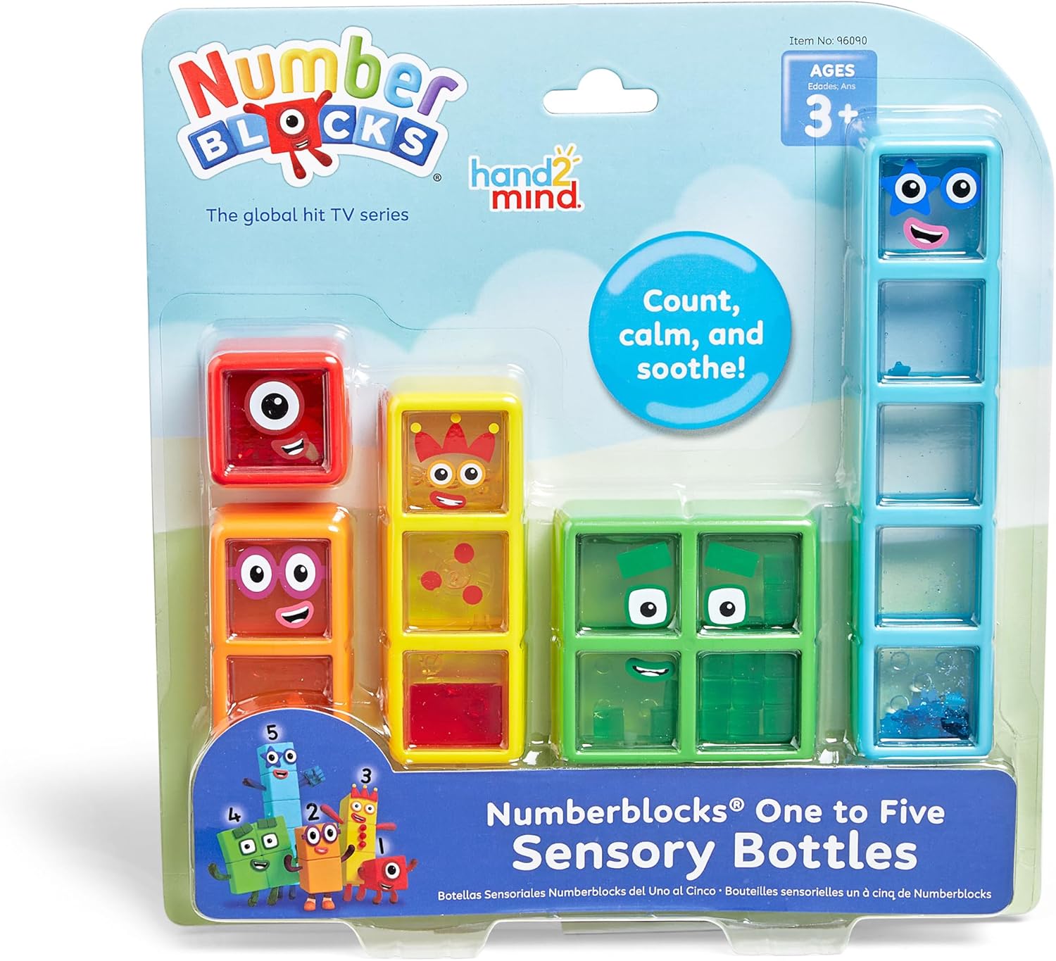 hand2mind Numberblocks One to Five Sensory Bottles