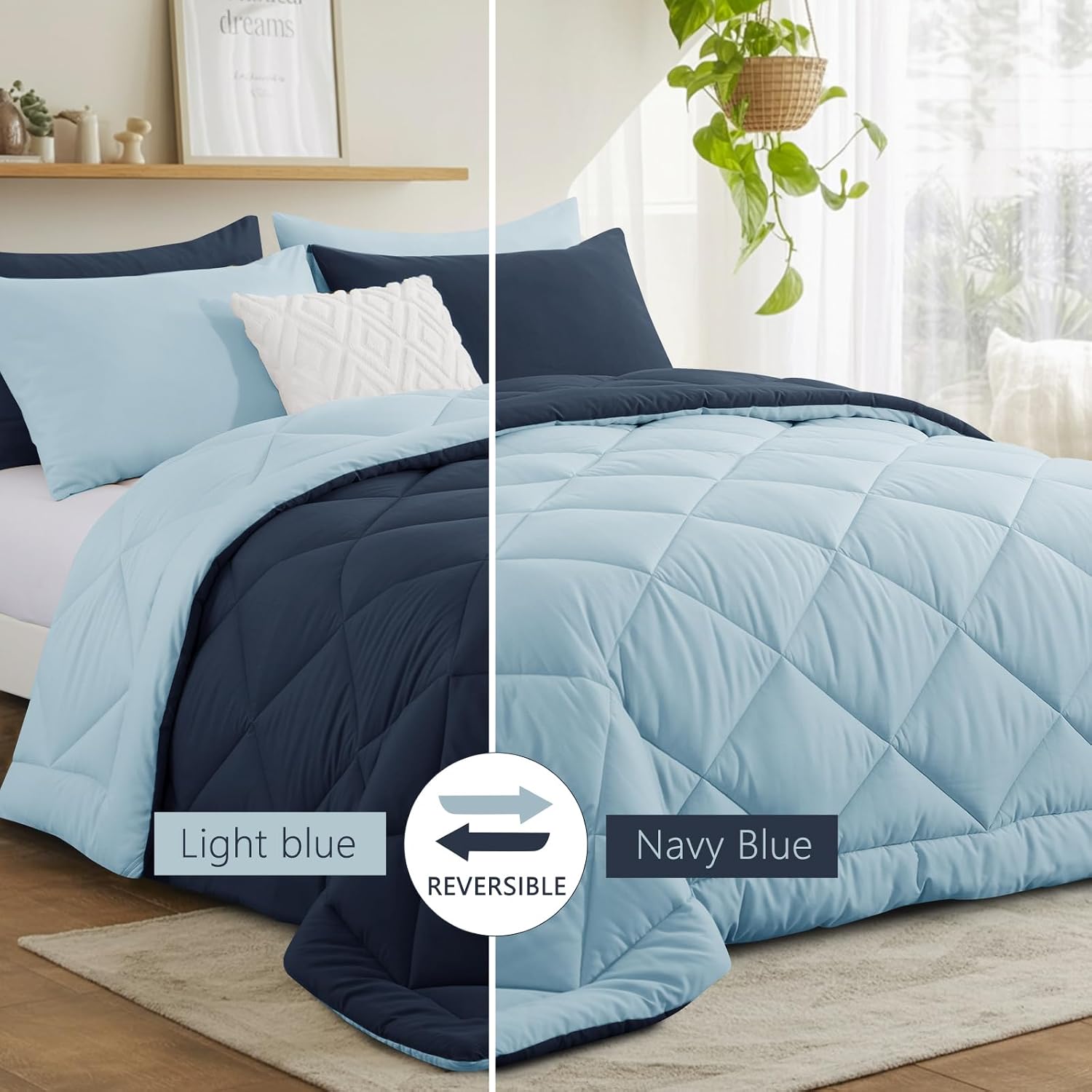Thumbnail 2 de RUIKASI Coverless Duvet King Size 10.5 Tog – Reversible Comforter with 2 Pillowcases
