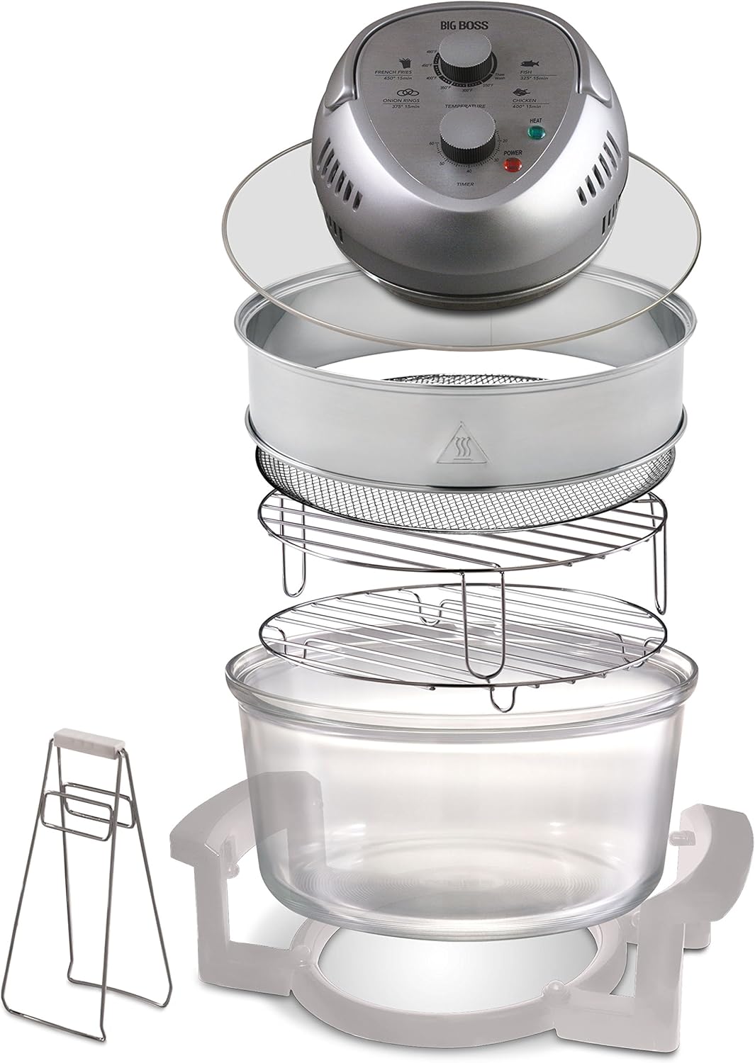 Thumbnail 2 de Granitestone 16Qt Large Glass Air Fryer (3 cooking sections) — non-toxic, no preheat, self-clean