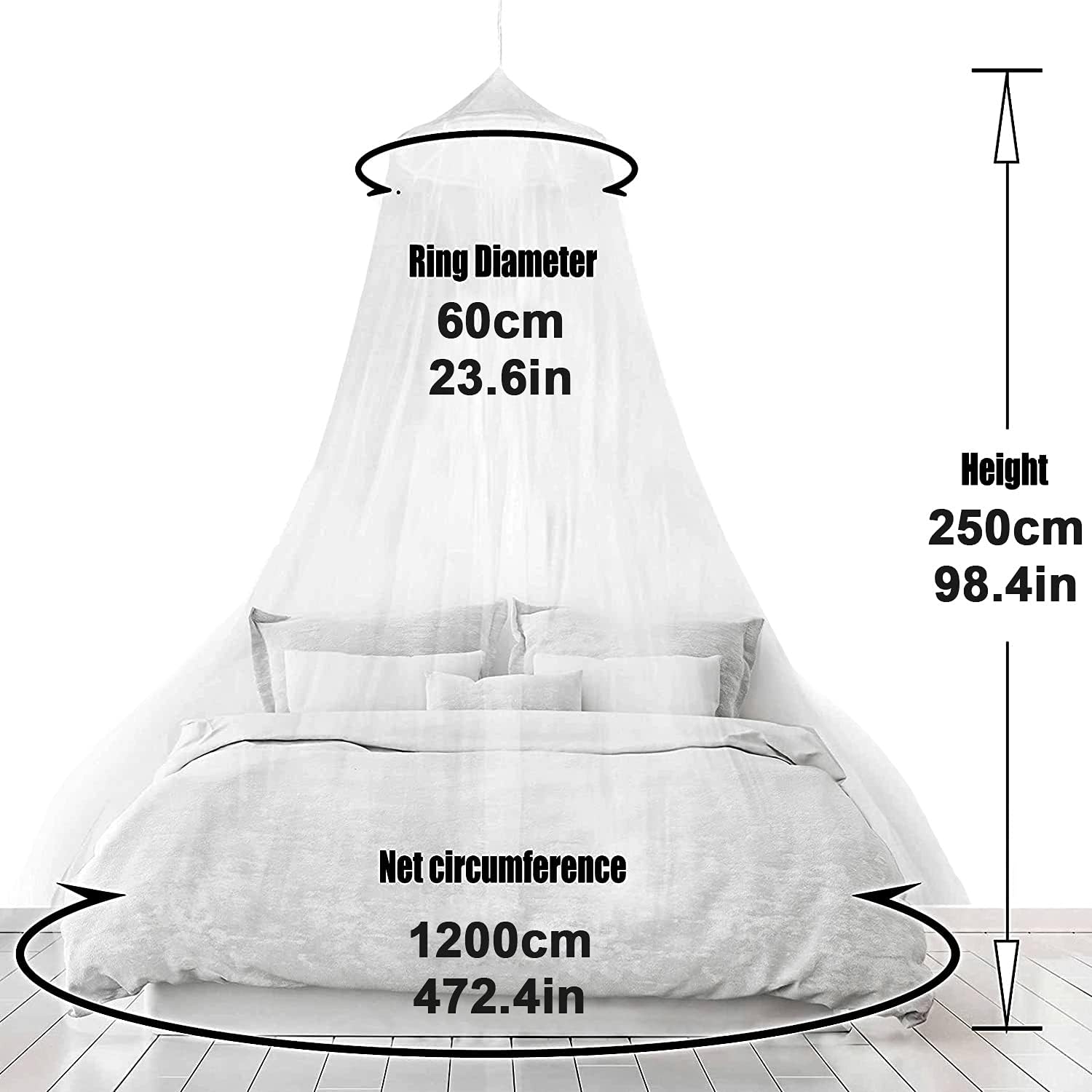 Detalle 2 de Grand Moustiquaire Ciels pour lit simple, King Size ou double (XL) – protection contre les insectes
