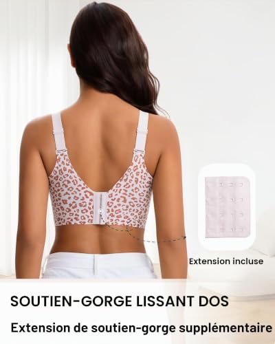 Detalle de HOWIN Soutien-gorge sans armature grande taille, bande jelly 360° et dos en U