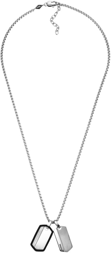 Thumbnail 3 de FOSSIL JF03996040 : collier pour homme vintage casual en acier inoxydable argenté