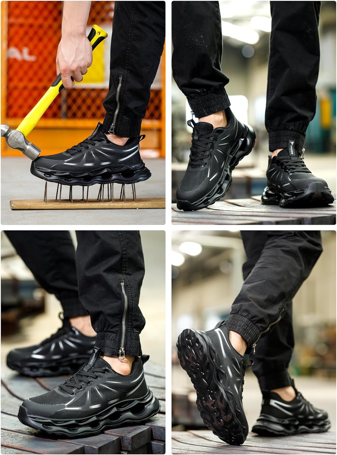 Thumbnail 6 de Steel Toe Cap Trainers Mens Womens Safety Trainers: Comfortable, Lightweight Work Shoes