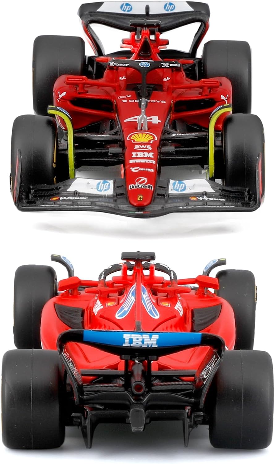 Detalle 2 de Bburago Ferrari SF-23 "The First Lap" Test Fiorano 2024 #44 Lewis Hamilton – Modello diecast 1:43