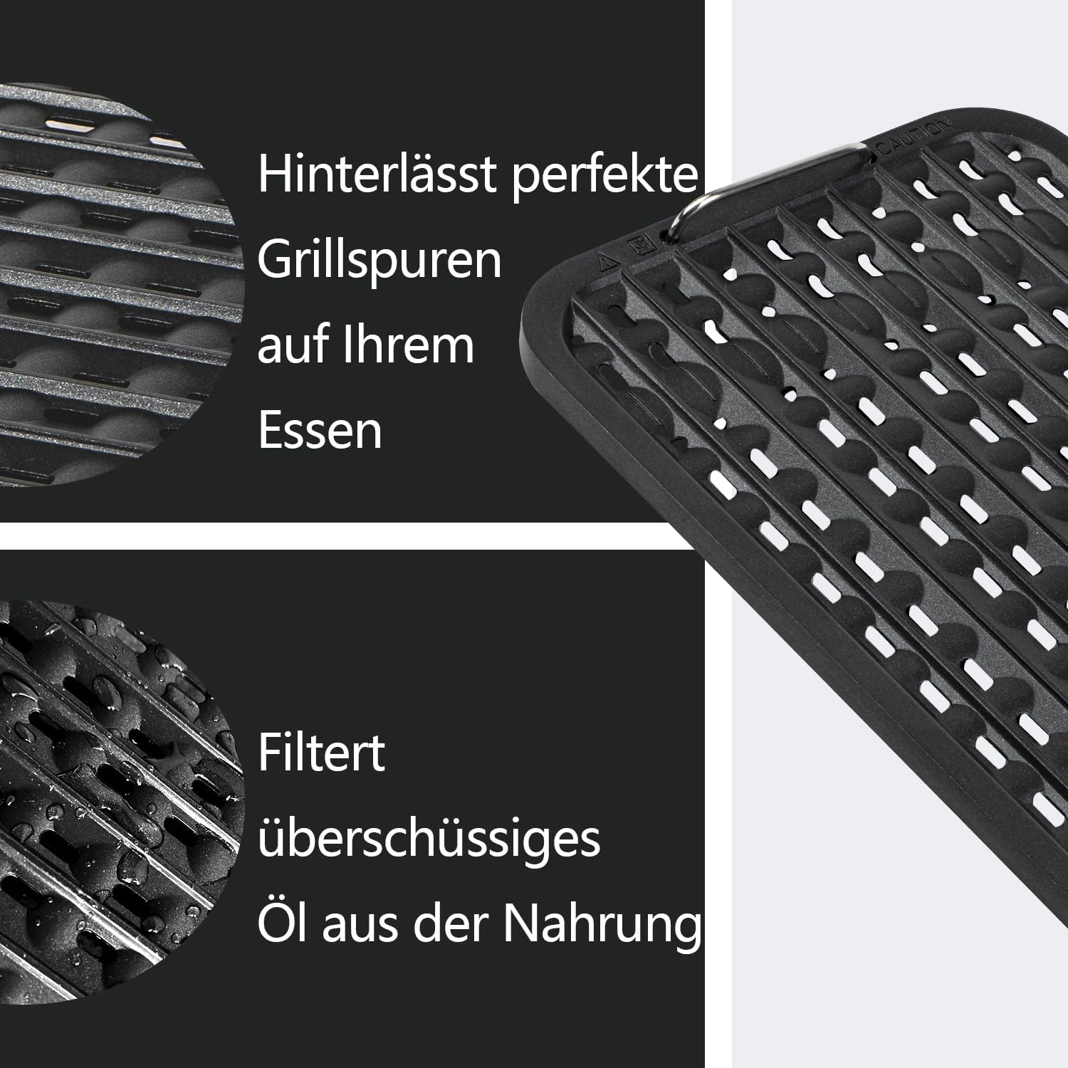 Thumbnail 5 de CUSIMAX Steak Grill 1500W – Elektrischer Tischgrill mit Deckel, Touchpanel und abnehmbarer Grillplatte