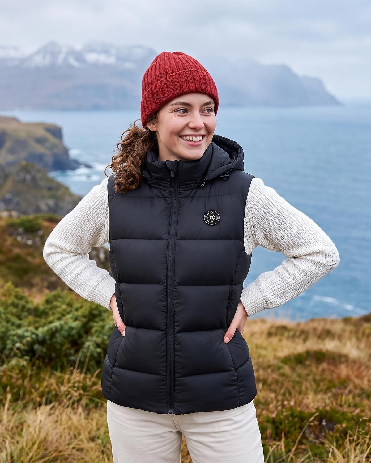 Detalle de Women's Heated Vest with 15 Heating Zones
