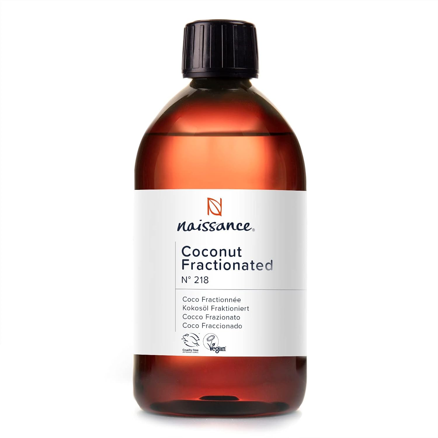 Naissance Fraktioniertes Kokosöl (Nr. 218) – 450 ml, flüssig & nahezu geruchlos